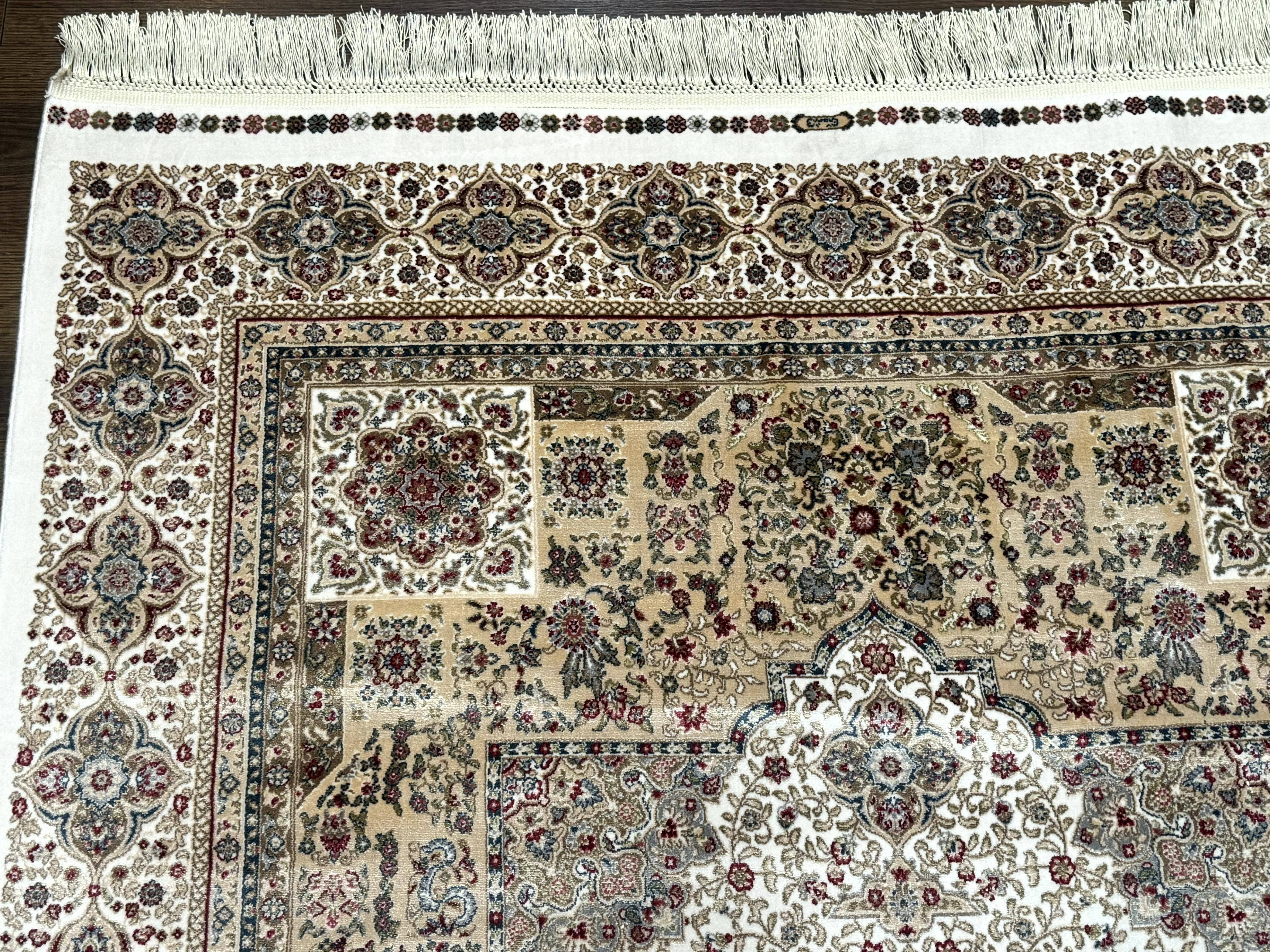 Turkish Memluk Silk Rug 4x6, Hereke Carpet, Bamboo Silk, New - Jewel Rugs