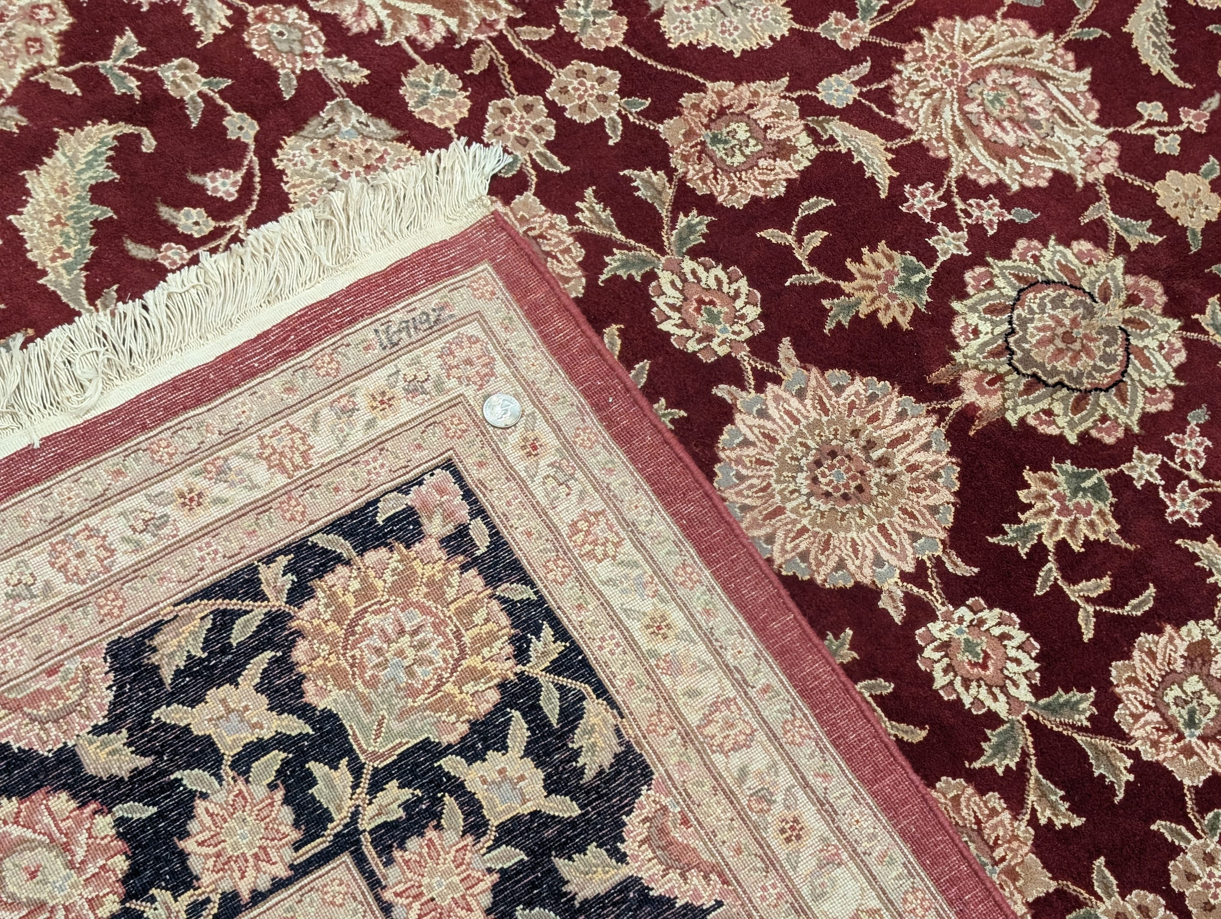 Pak Persian Rug 8x10, Allover Design, Hand-Knotted Wool Carpet, 200 KPSI - Jewel Rugs