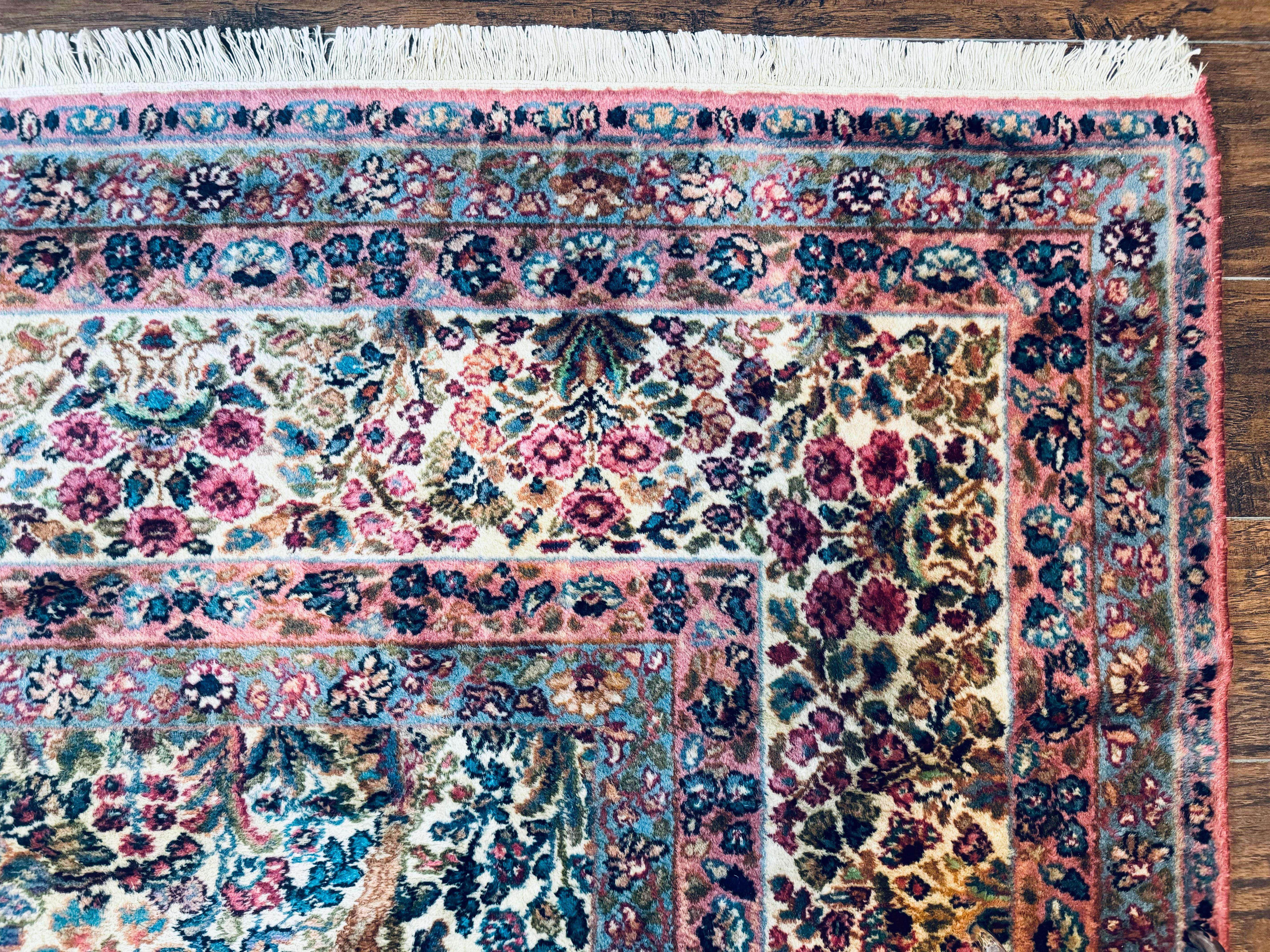 Karastan Rug 8.8 x 15, Lanamar Kirman #5519, Wool Karastan Carpet, Antique Floral Karastan Rug, Tree of Life Design Rug, Traditional Rug - Jewel Rugs
