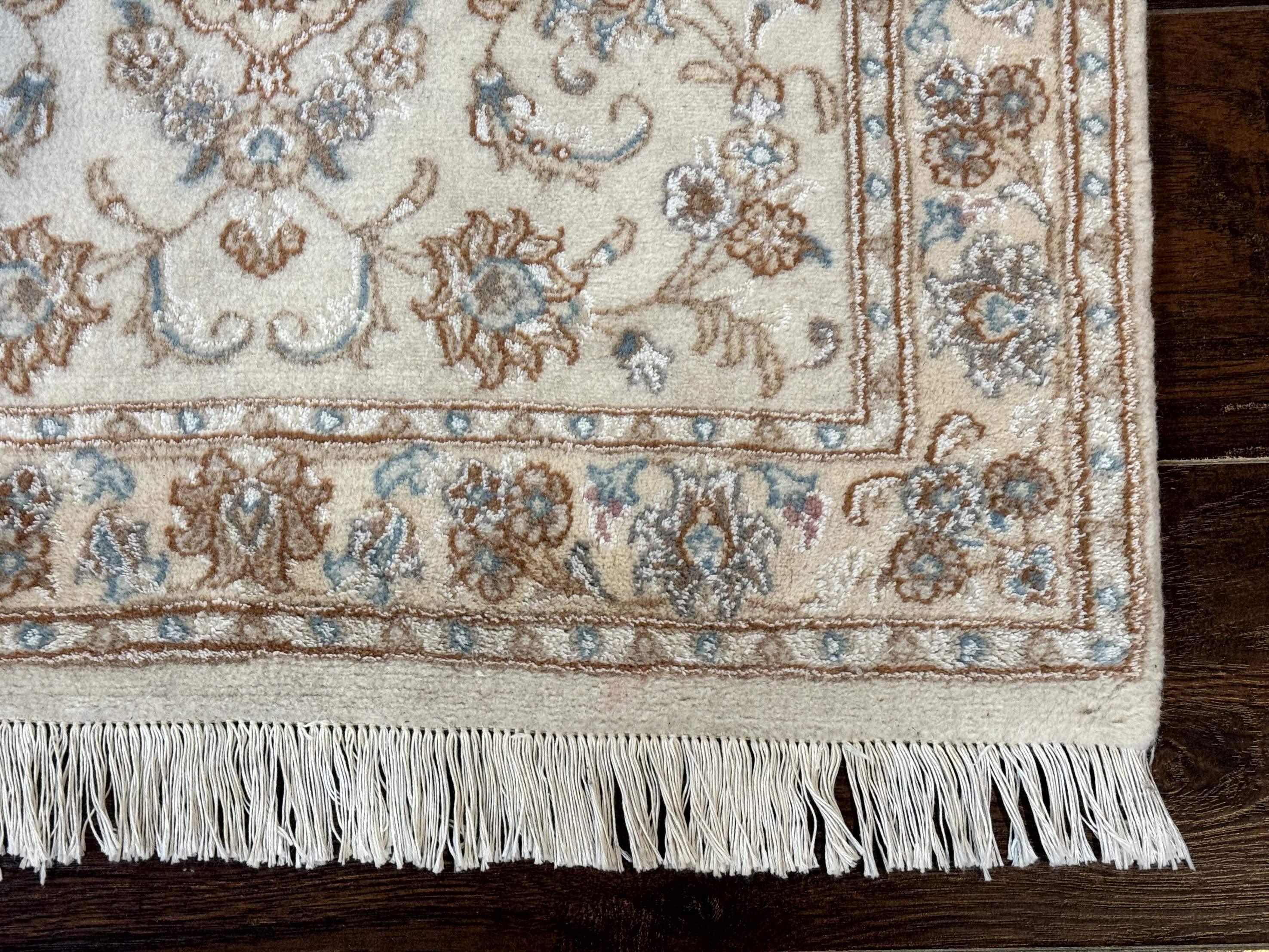 Small Persian Tabriz Rug 2.6 x 3.8, Vintage, Wool and Silk Highlights, Fine 225 KPSI - Jewel Rugs