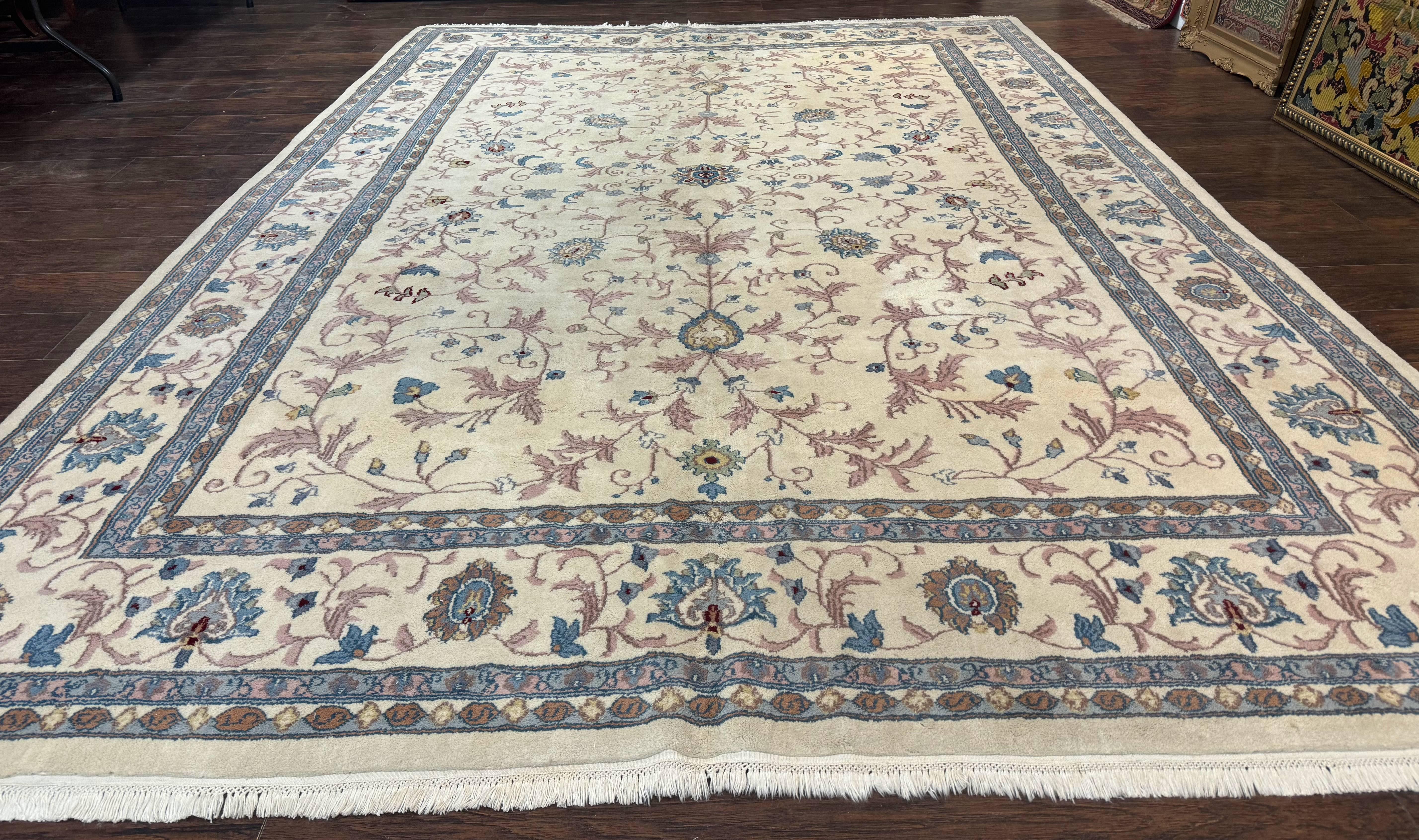 Ivory Indo Persian Rug 9x12 - Jewel Rugs