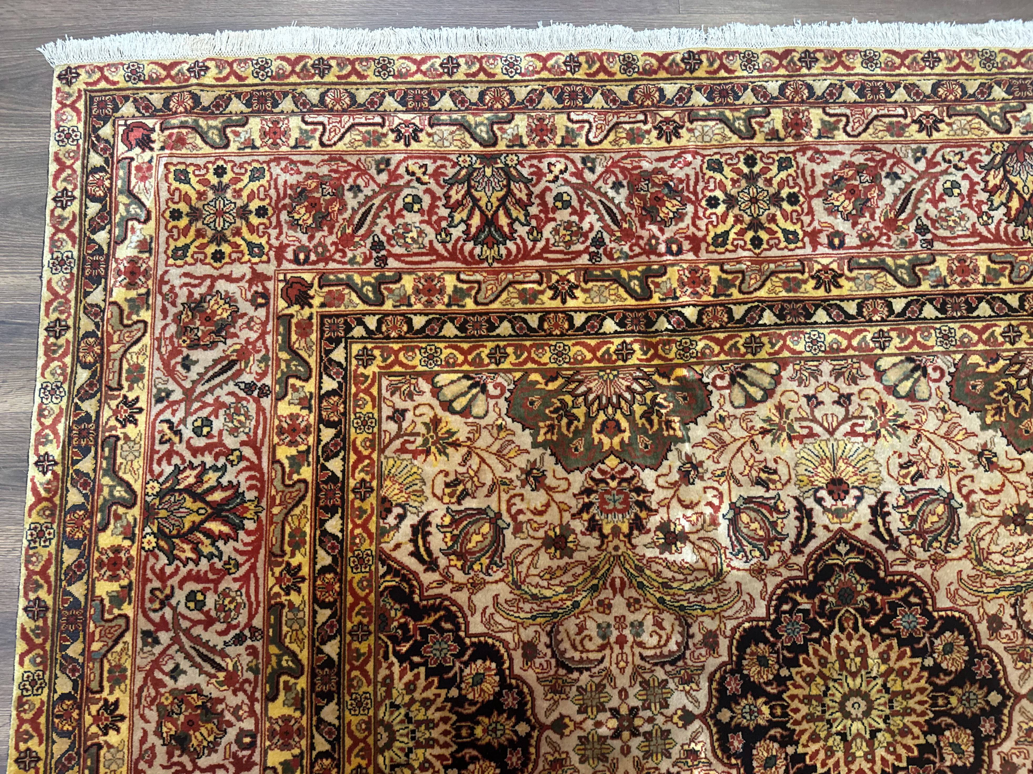 Indian Agra Rug 9x12, Fine Oriental Carpet - Jewel Rugs