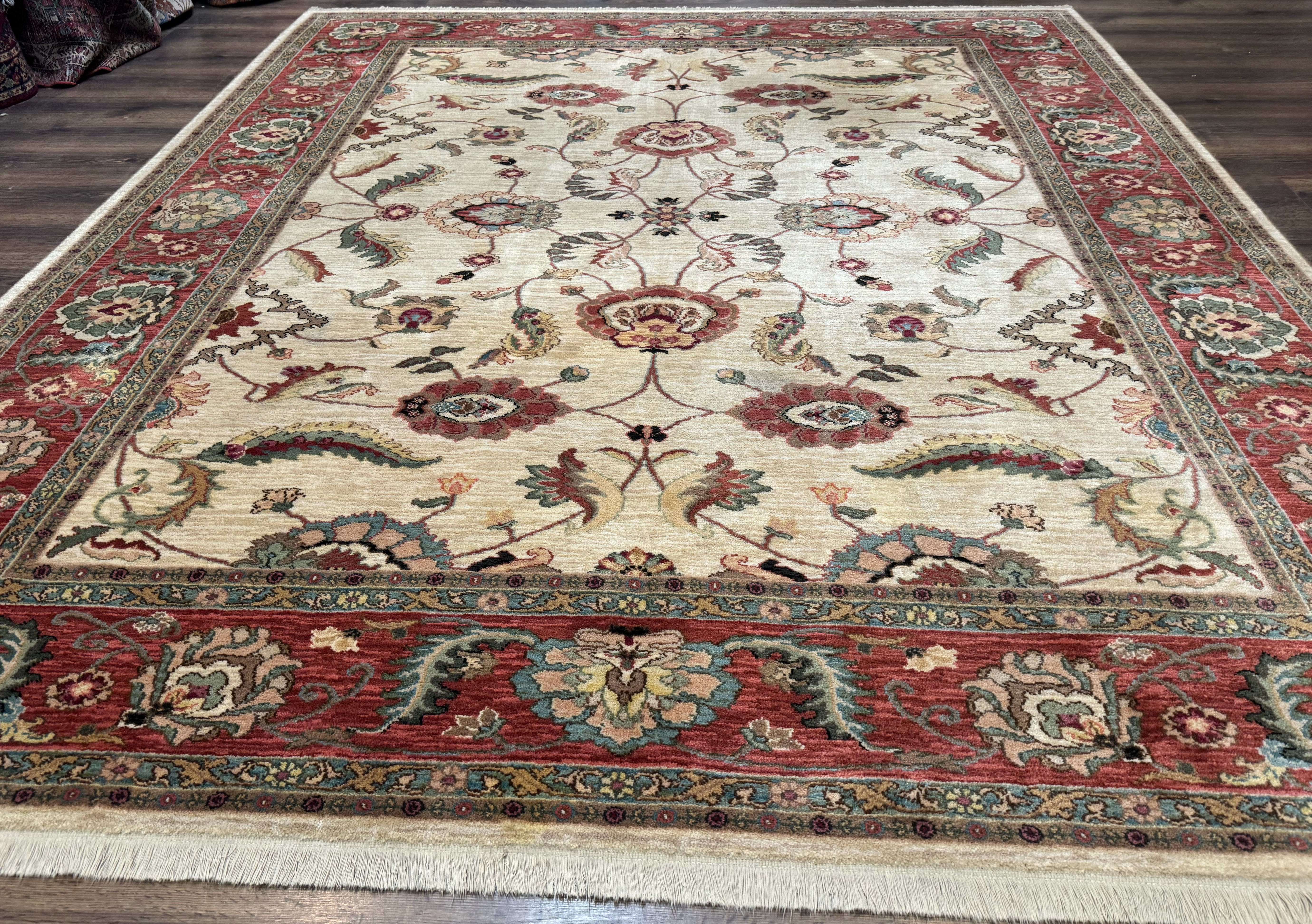 Karastan Rug 8.8 x 10, Ashara Agra Ivory #549, Wool, Vintage - Jewel Rugs