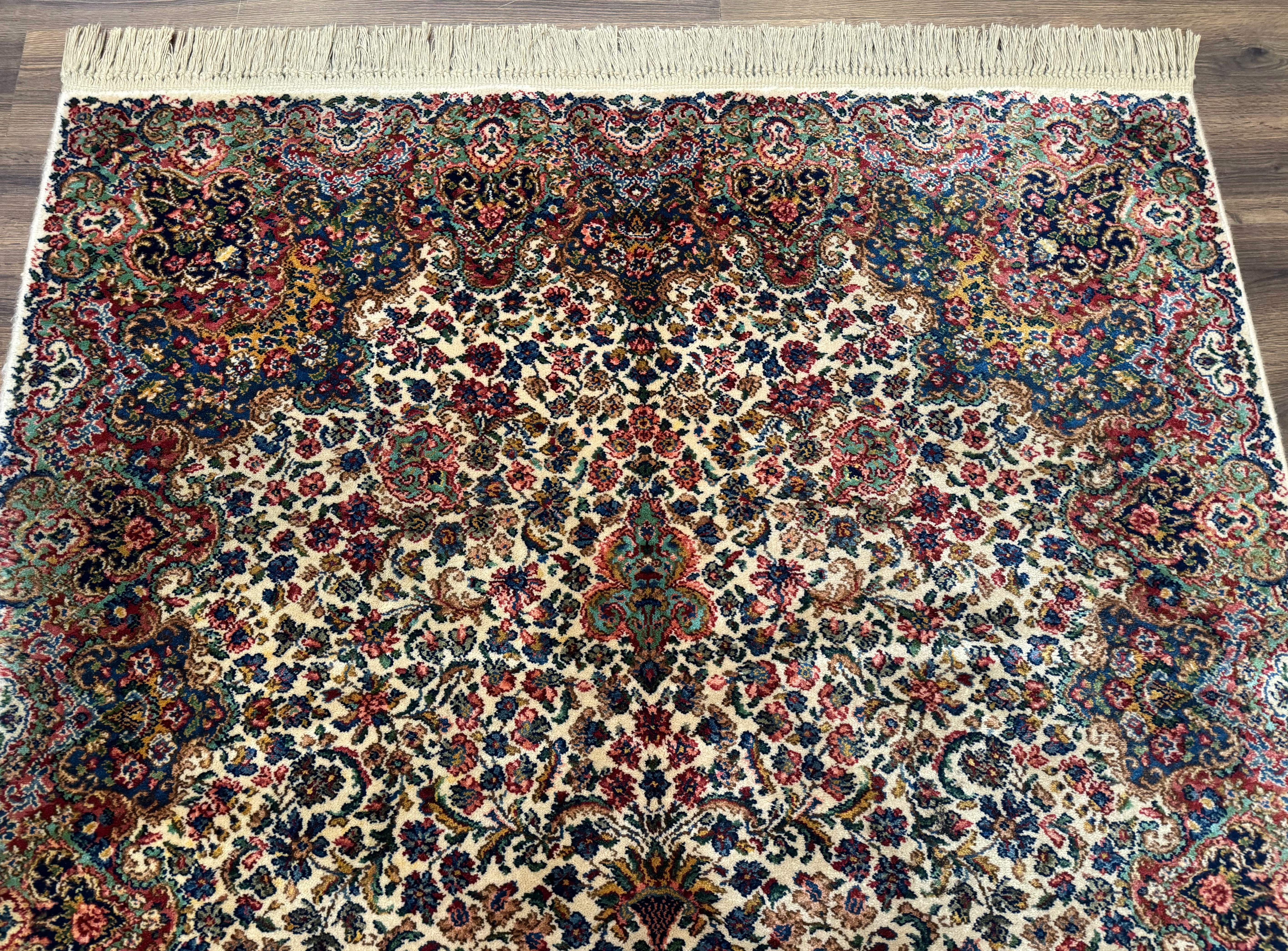 Karastan Rug 6x9 Wool Floral Kirman Rug #742 - Jewel Rugs