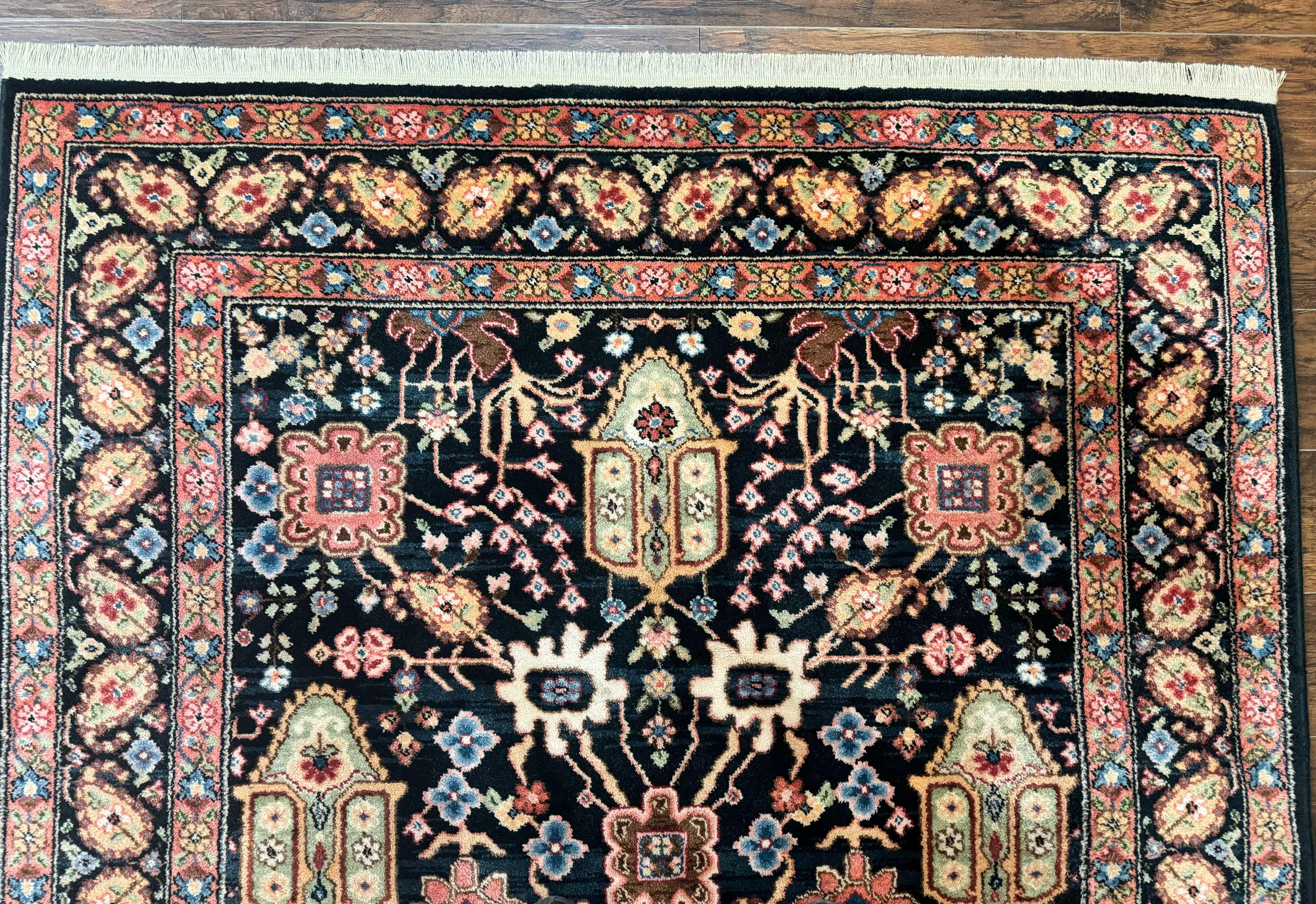 Karastan Rug 5.9 x 8.6, Chahar Mahal #604, Wool Vintage Discontinued Karastan Carpet - Jewel Rugs