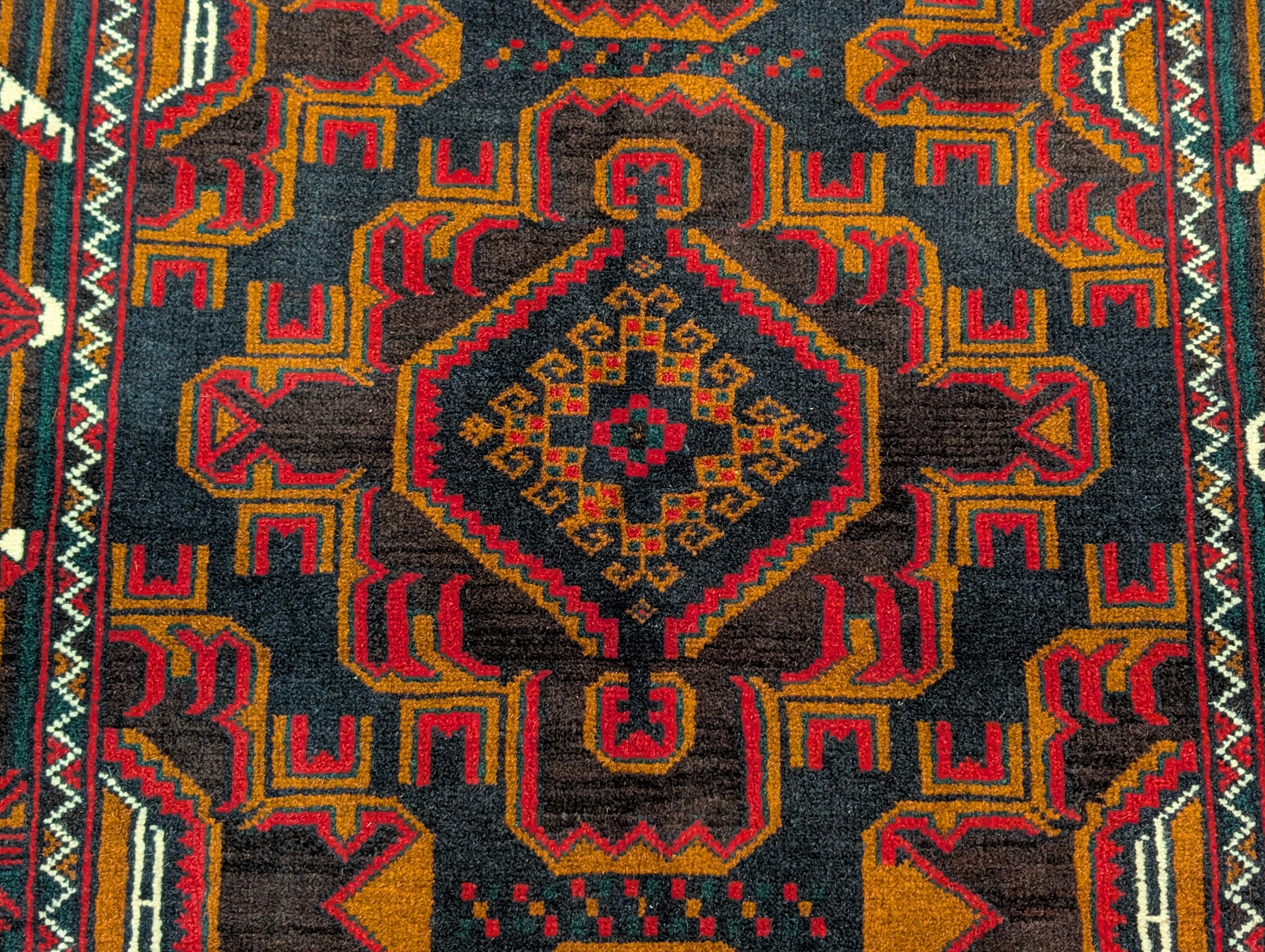 Afghan Baluch Rug 4x6, Handmade, Tribal, Geometric, New - Jewel Rugs