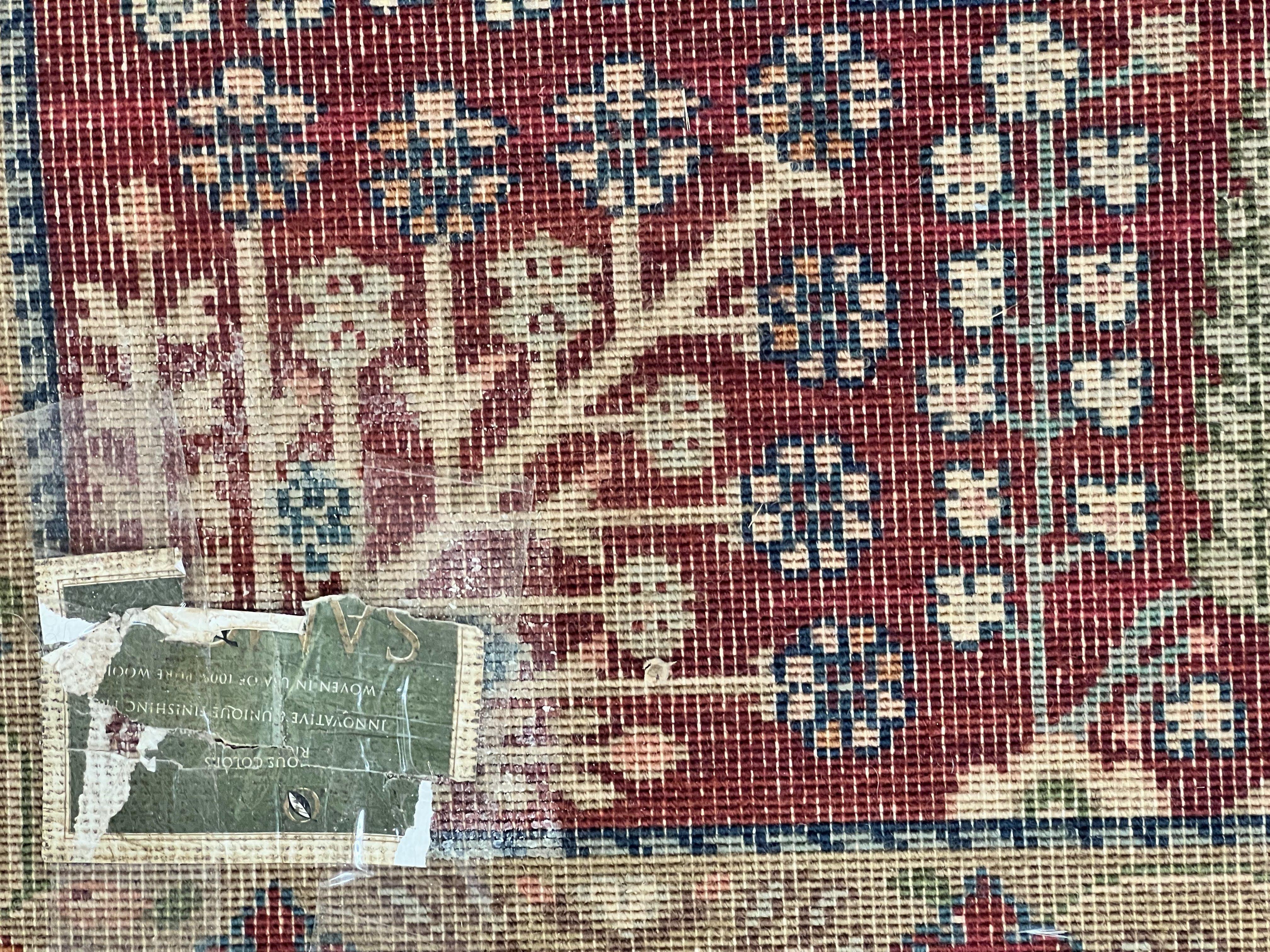 8.8 x 12 Karastan Samovar Rug Teawash #900-901 Persian Vase Pattern, Wool Karastan Carpet, Traditional Area Rug, Allover Pattern Vintage Rug - Jewel Rugs