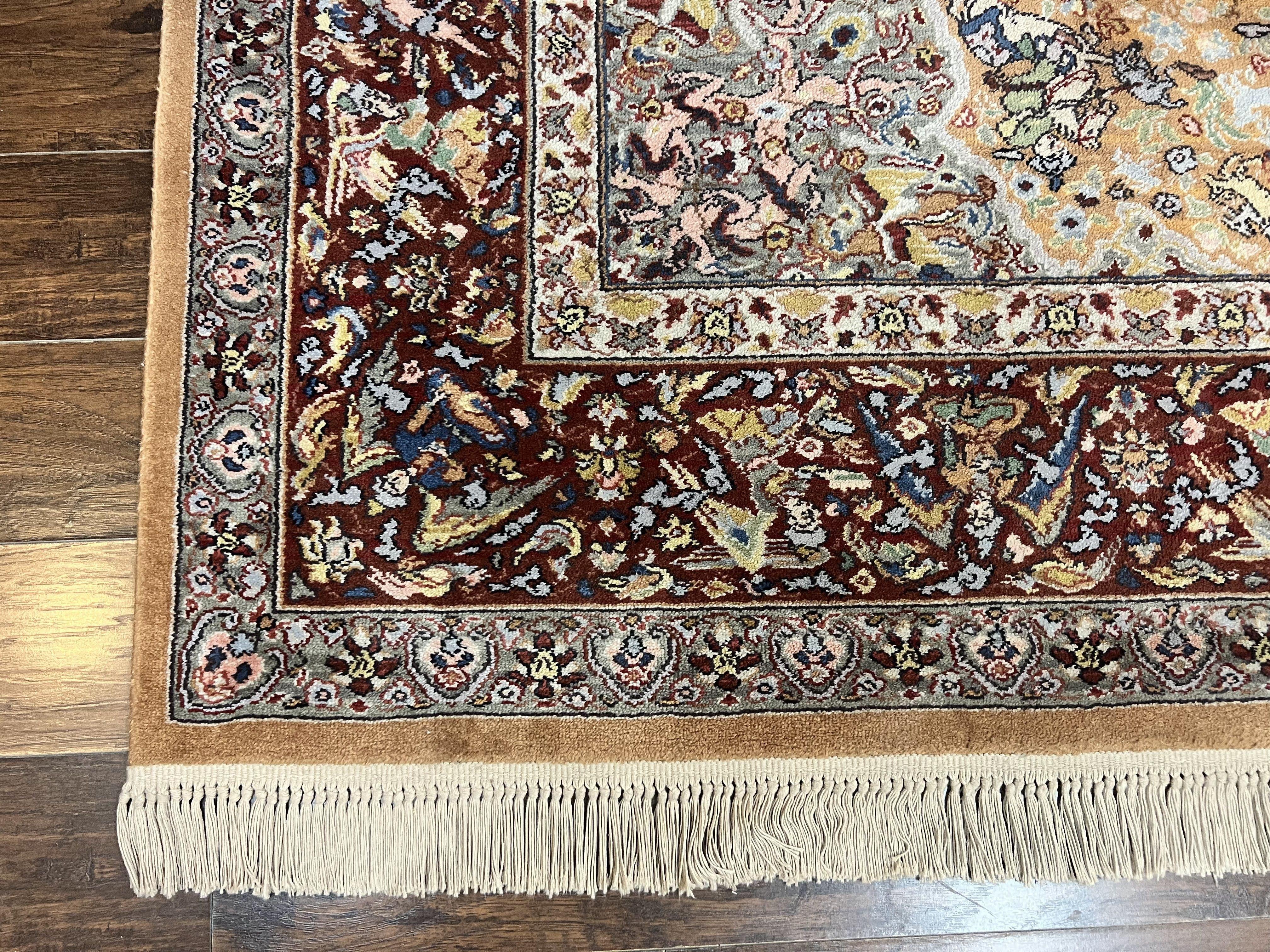 Karastan Rug 8.8 x 12 Persian Hunting Rug #723, Wool Pile Karastan Area Rug, Discontinued Original 700 Series Karastan Carpet, Room Sized - Jewel Rugs