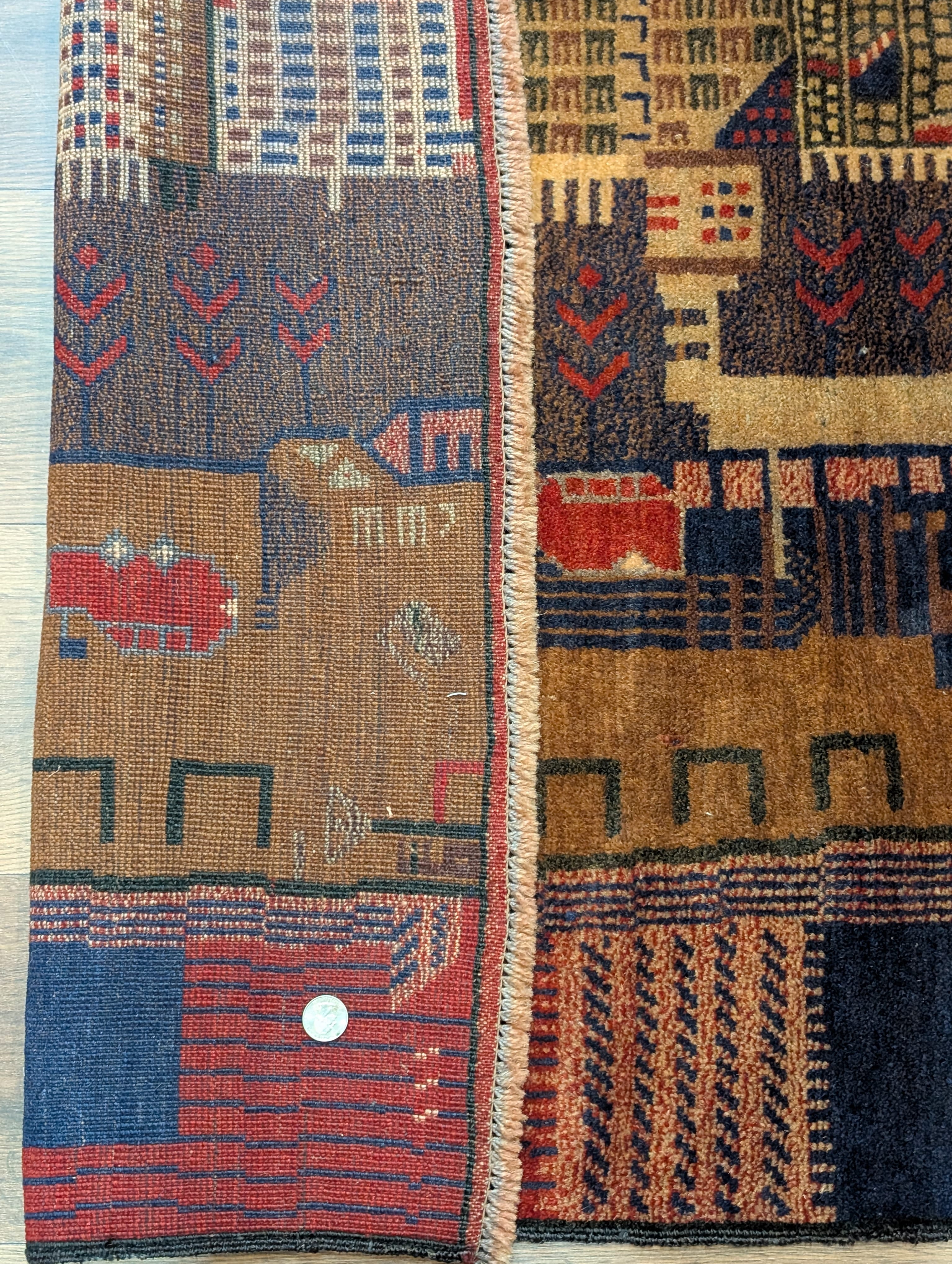 Afghan Rug 3x5, Pictorial Scene, Balouchi Carpet, Handmade, Wool, New - Jewel Rugs