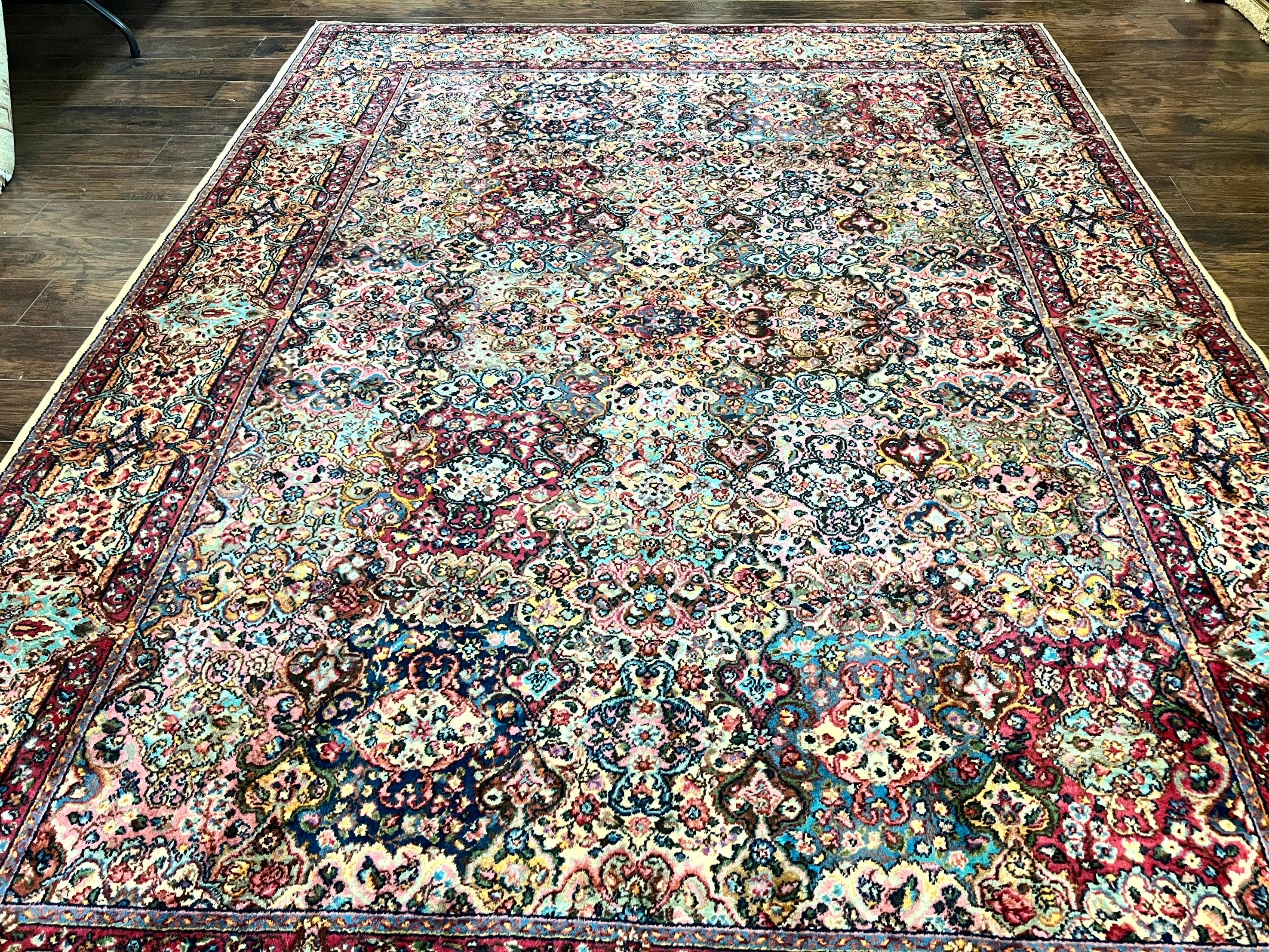 Karastan Rug 9x12 Lanamar Multicolor Panel Kirman #5514, Rare, Wool Karastan Carpet - Jewel Rugs