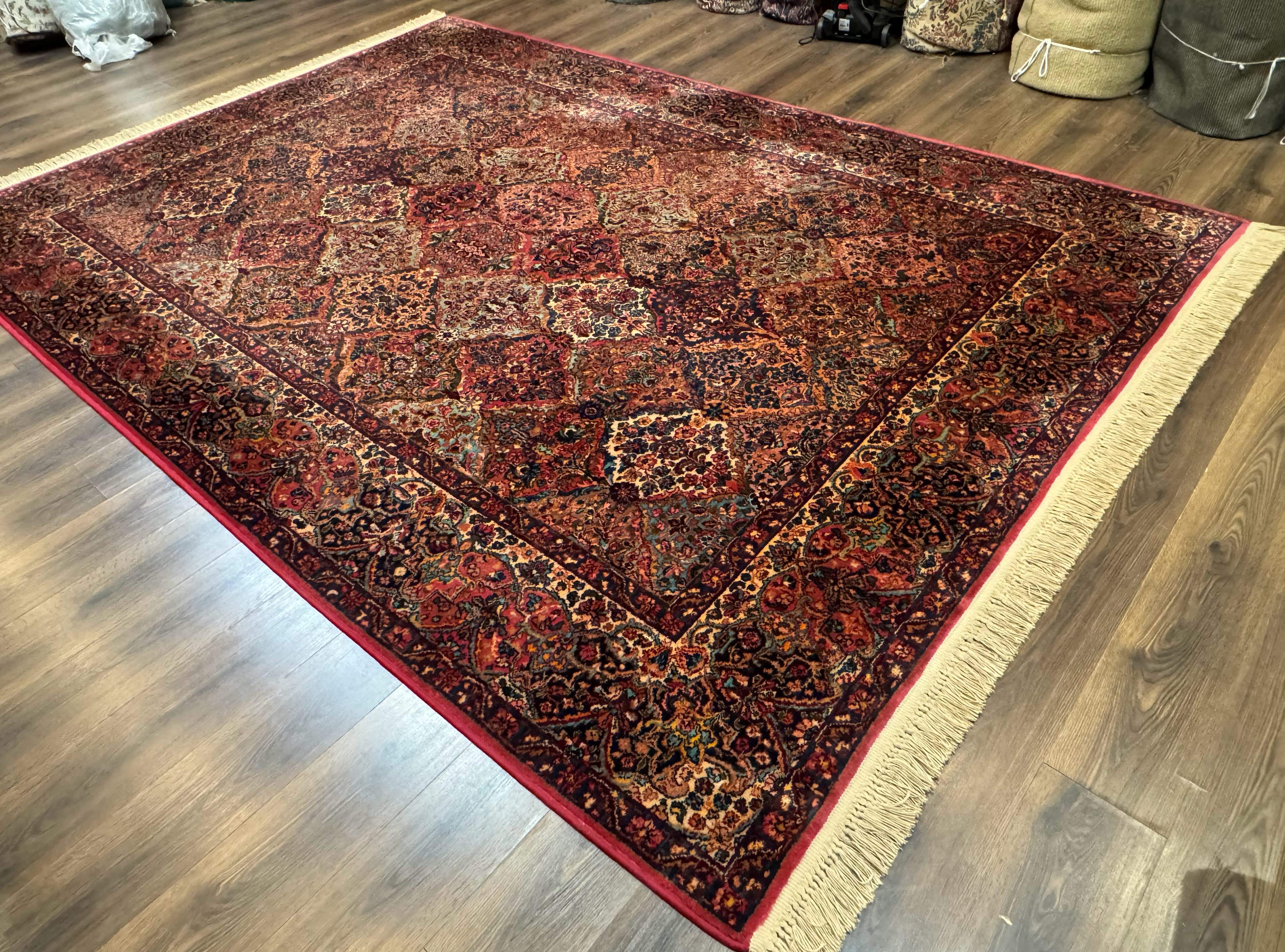 Karastan Multicolor Panel Kirman Rug #717, Wool Karastan Carpet 8.8 x 12 - Jewel Rugs