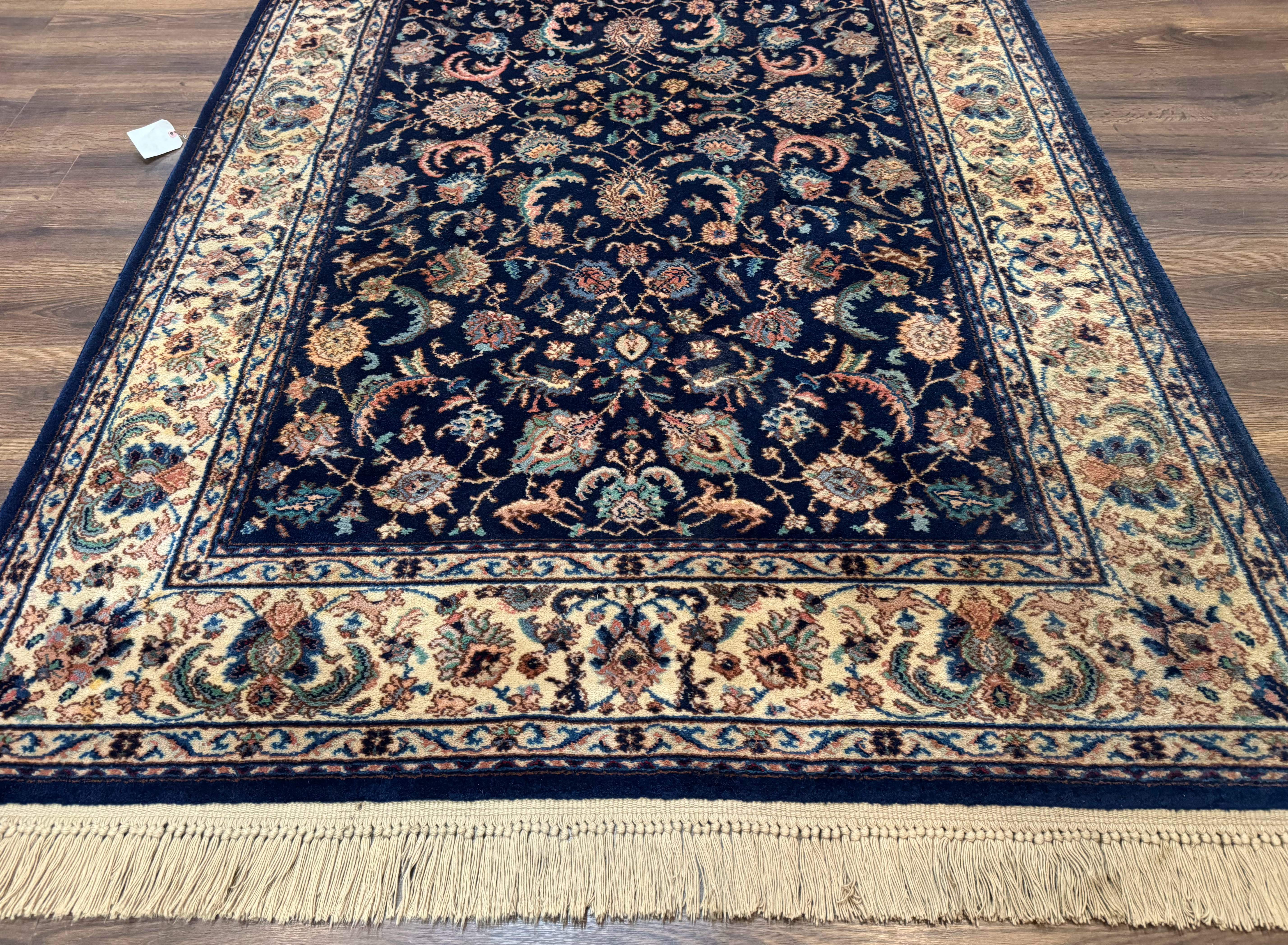 Karastan Rug #747, Indigo Ta'briz 5.9 x 9 - Jewel Rugs