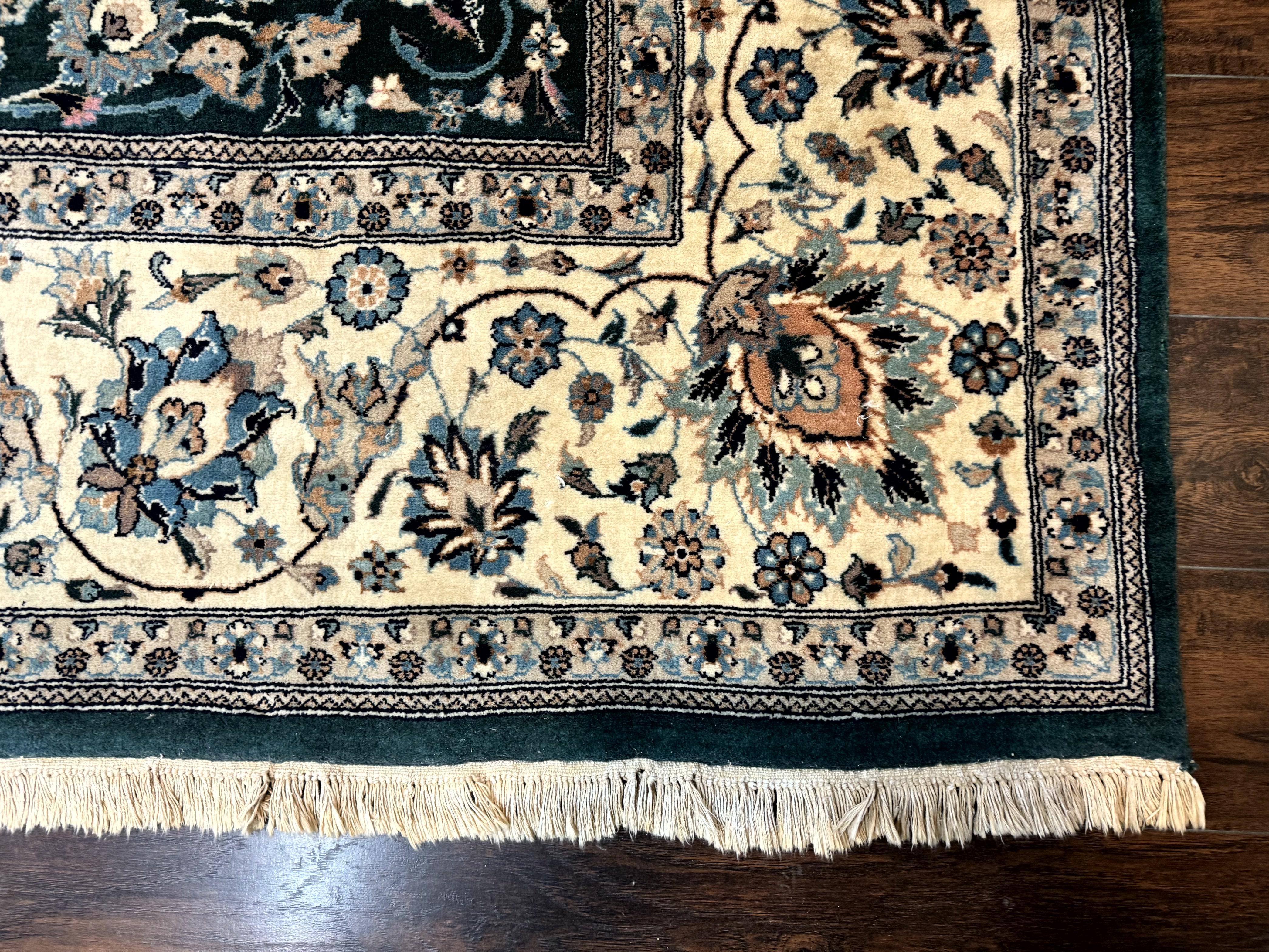 Pak Persian Rug 9x12, Dark Green, Floral Allover - Jewel Rugs