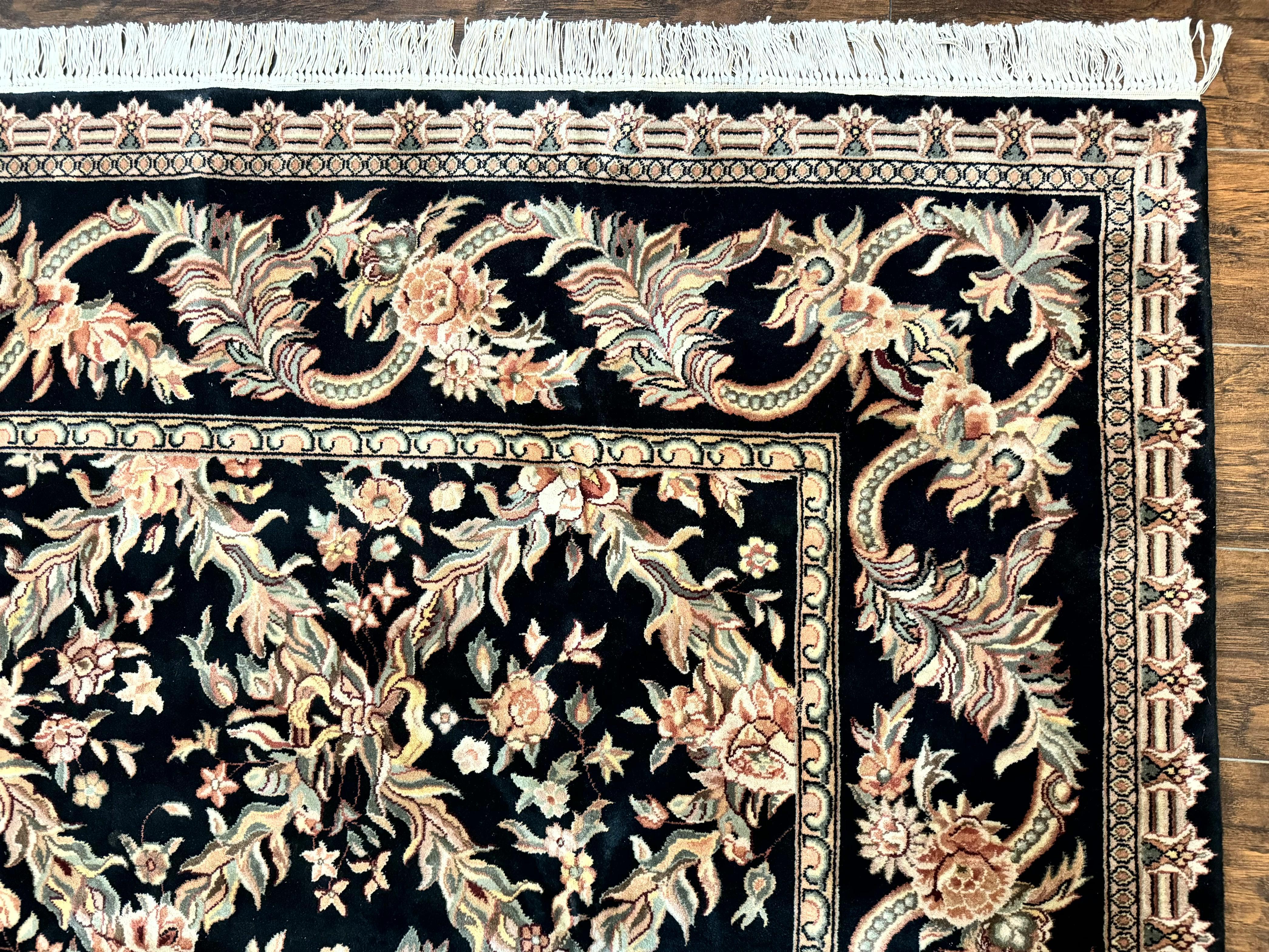 Pak Persian Rug 8x10, Black, Handmade - Jewel Rugs