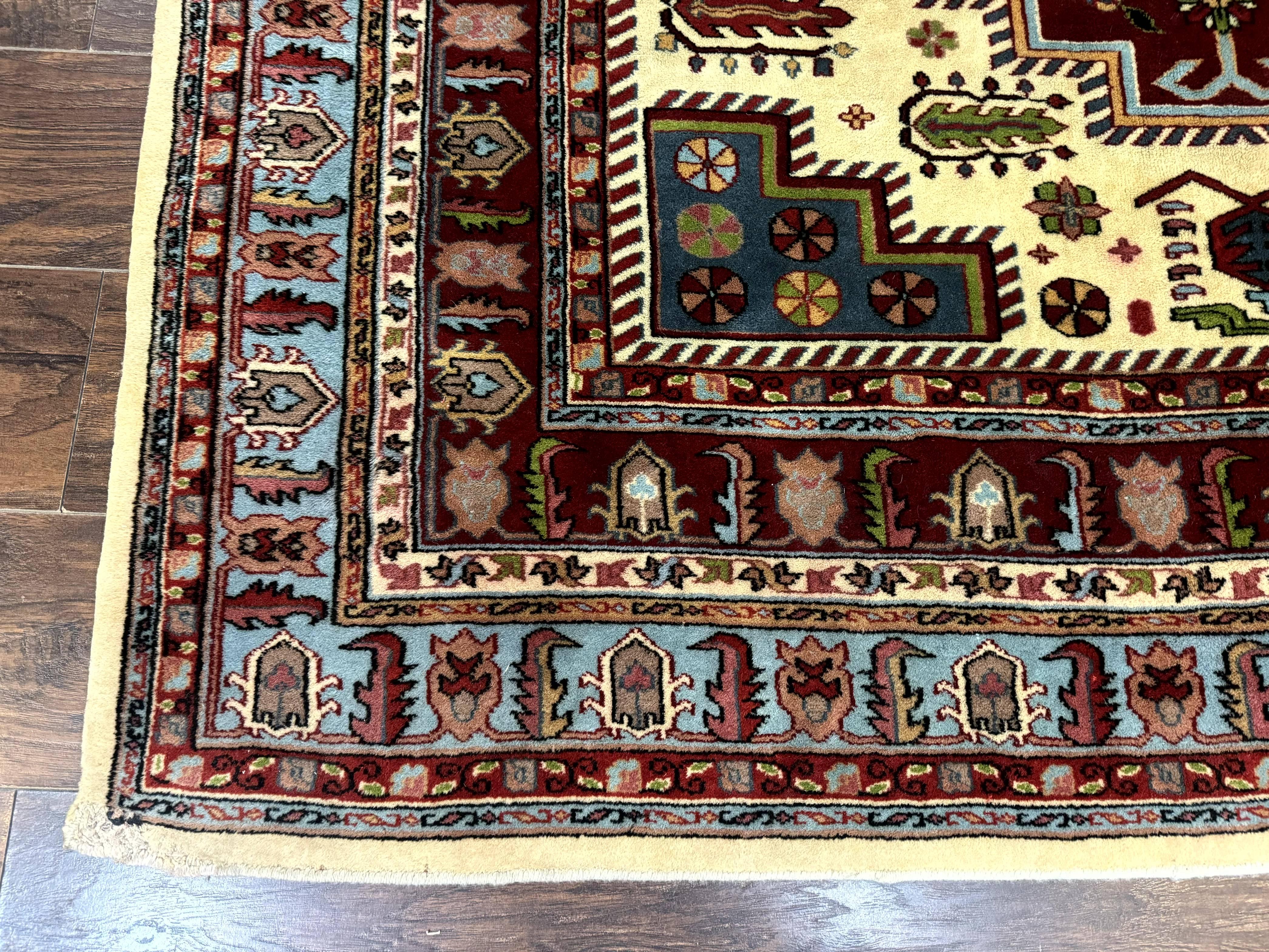 Turkish Kazak Rug 6x9, Geometric Medallions - Jewel Rugs
