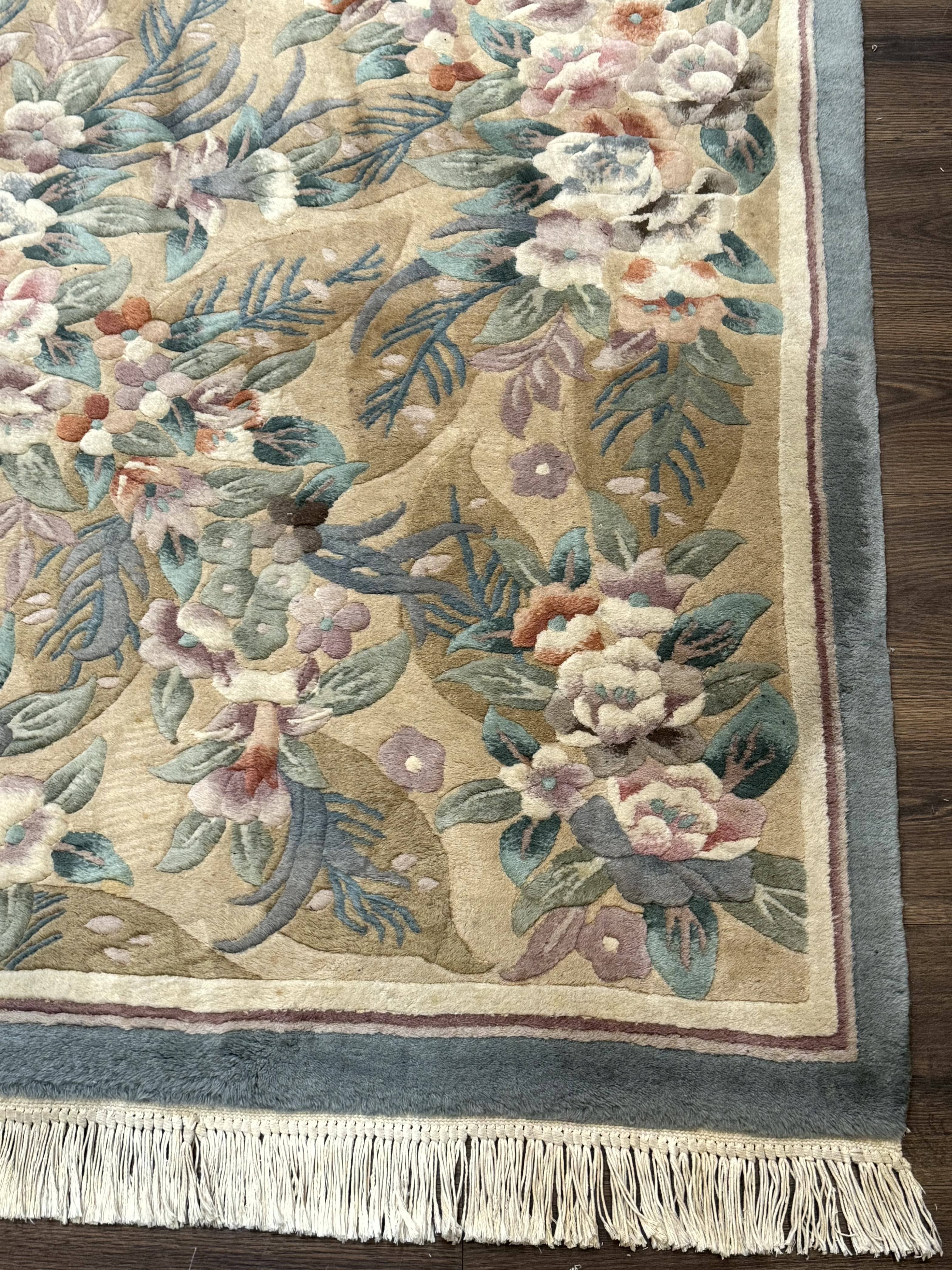 Chinese Wool Rug 4x6, Floral, 90 Line Rug, Pair B - Jewel Rugs