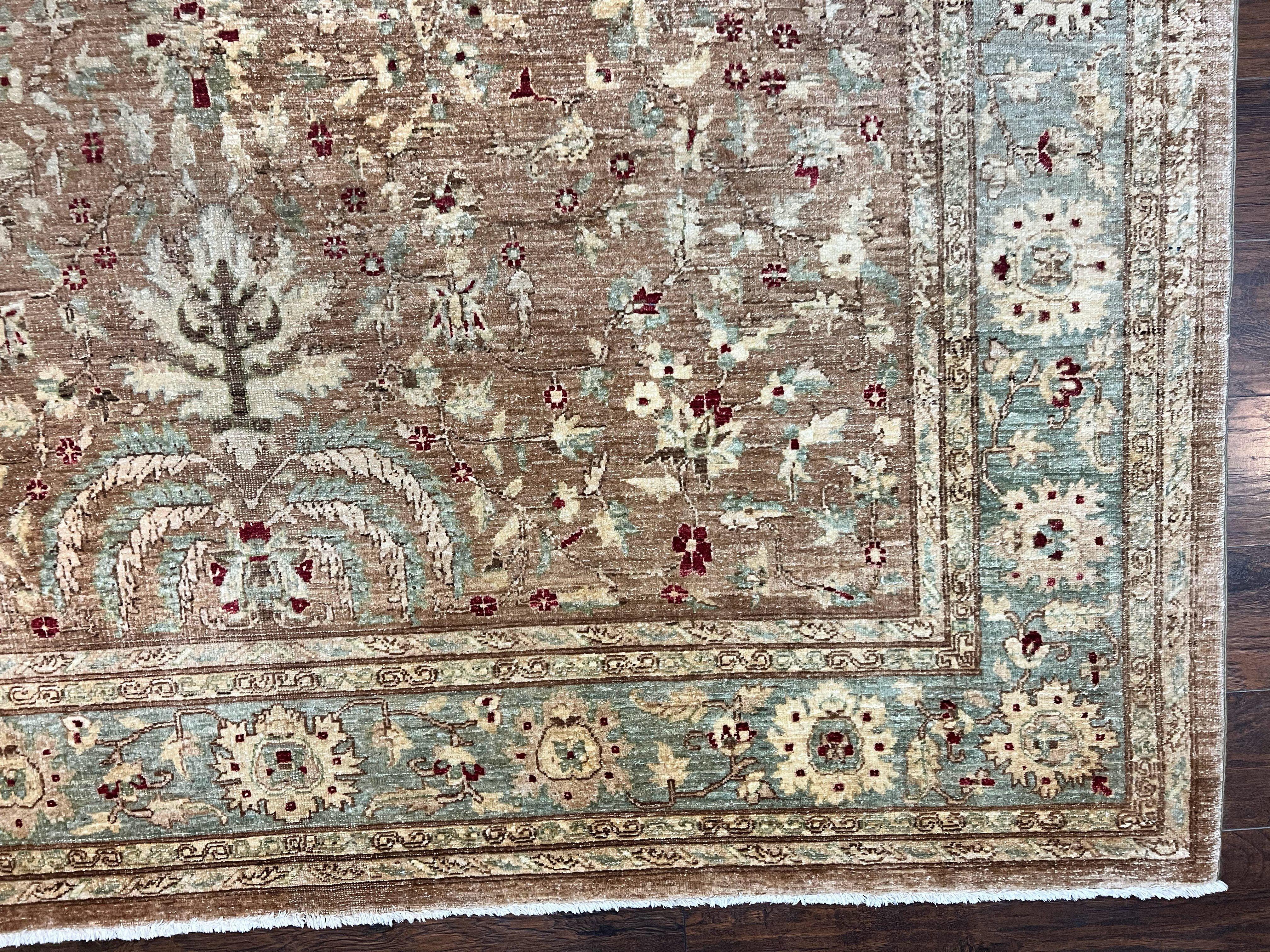 Pakistani Peshawar Rug 8x10, Handmade Pak Persian Oriental Carpet, Wool, Floral Allover - Jewel Rugs