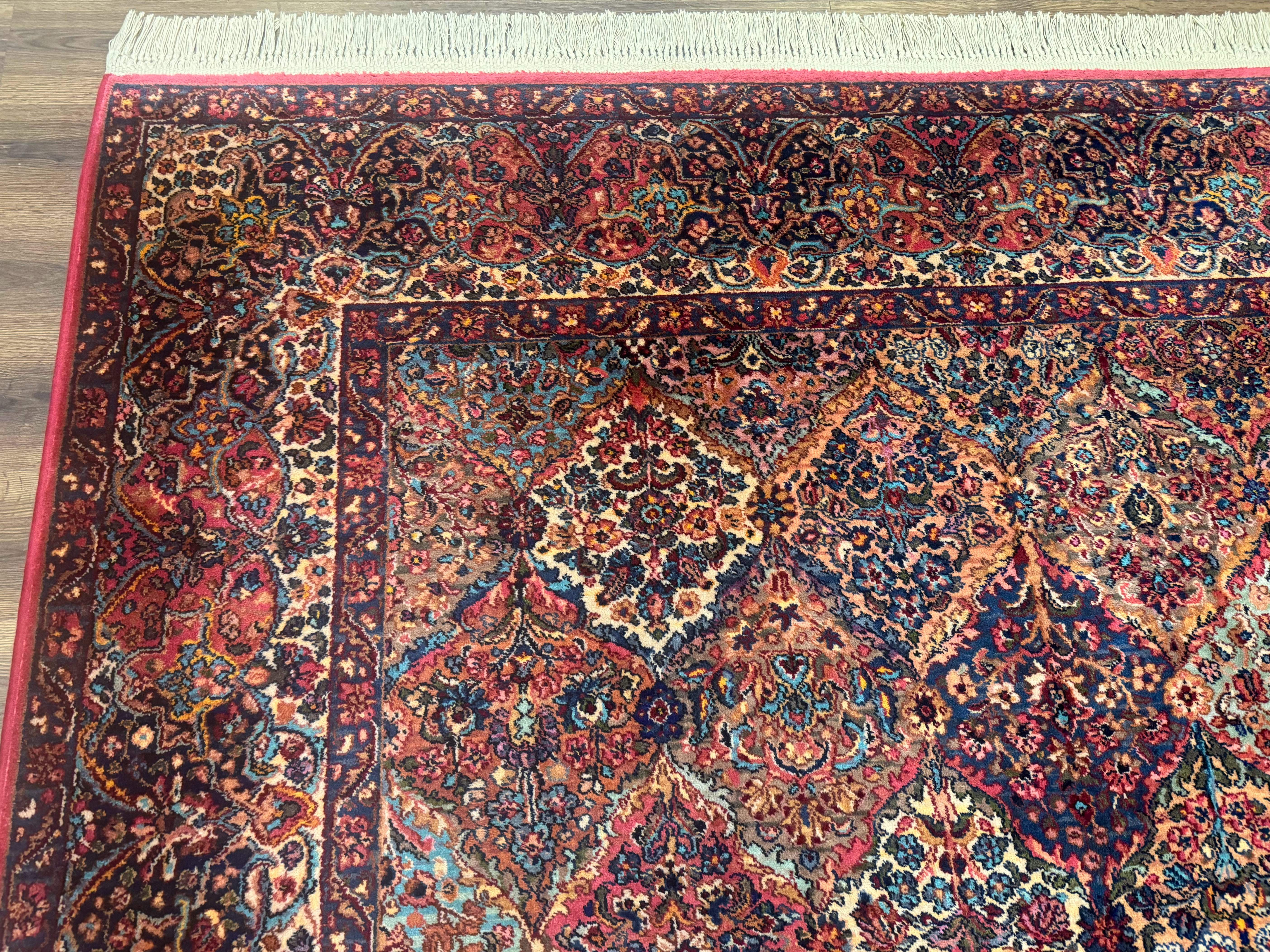 Karastan Multicolor Panel Kirman Rug #717, Wool Karastan Carpet 8.8 x 12 - Jewel Rugs