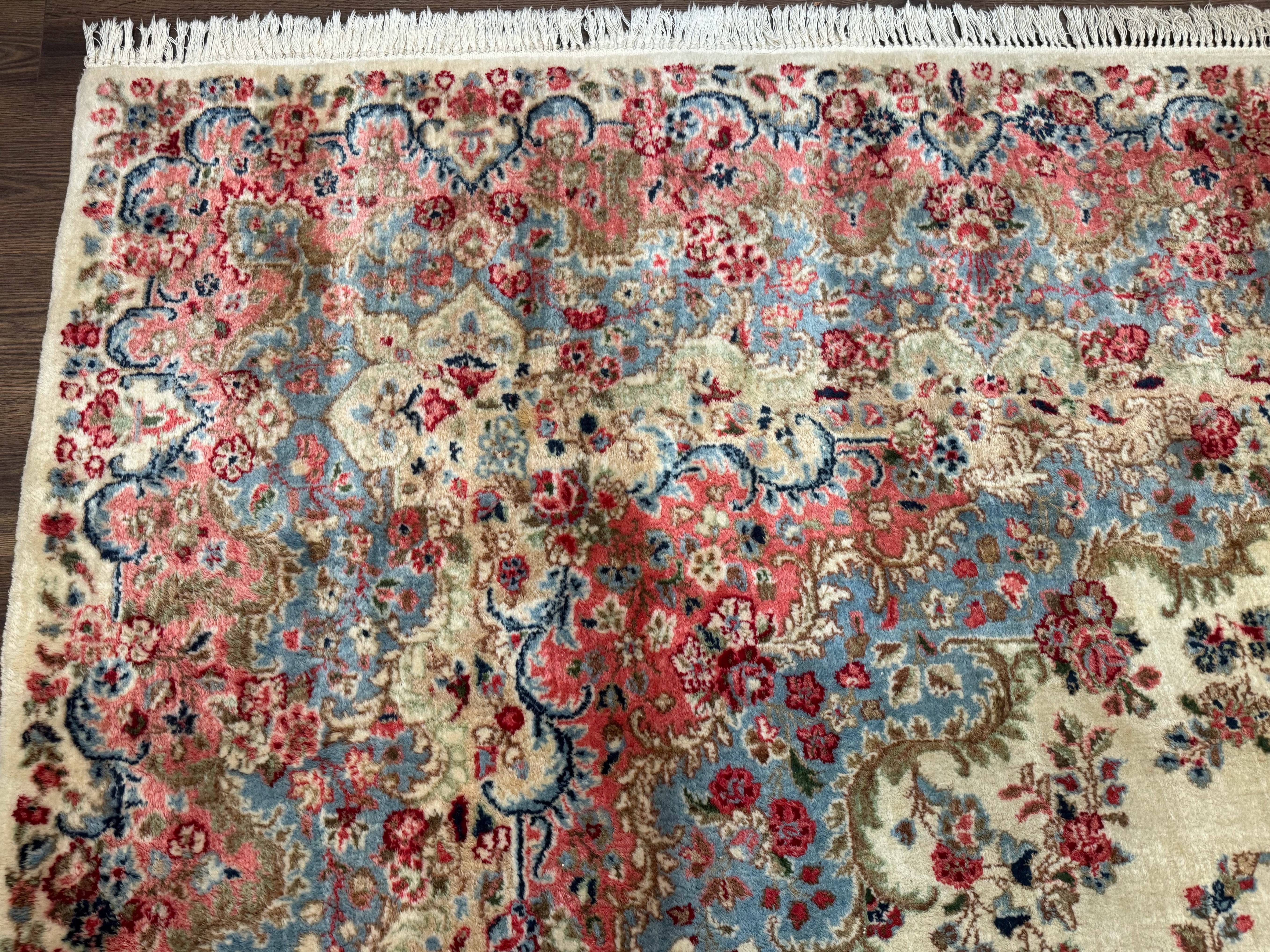 Palace Size Persian Kerman Rug 12x15, Floral, Semi Antique, Hand Knotted Wool Carpet - Jewel Rugs