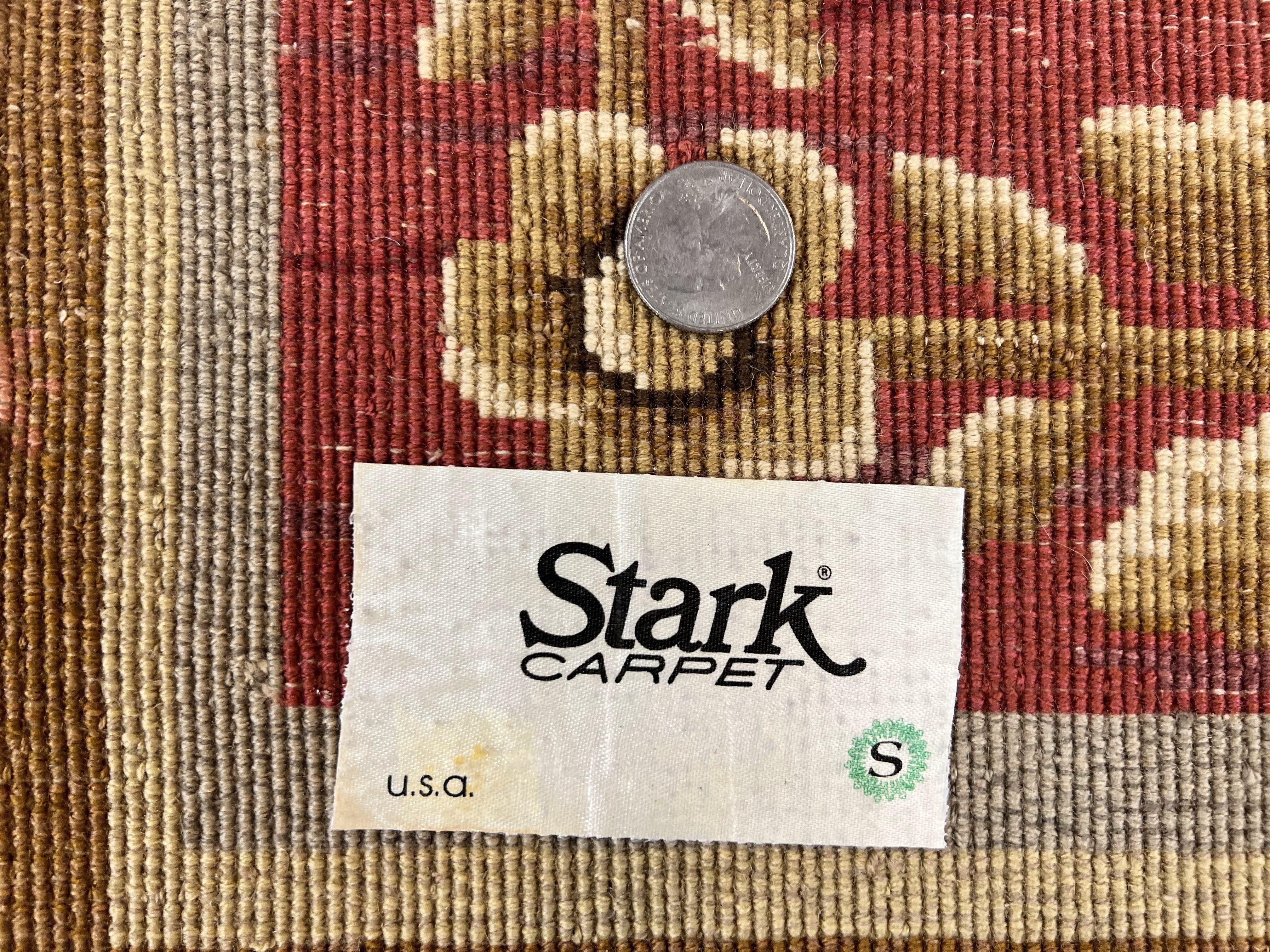 Aubusson Rug 10x12, Large Handmade Aubusson Wool Pile Vintage Stark Carpet 10 x 12, Savonnerie French European Design Floral Bouquets, Red - Jewel Rugs