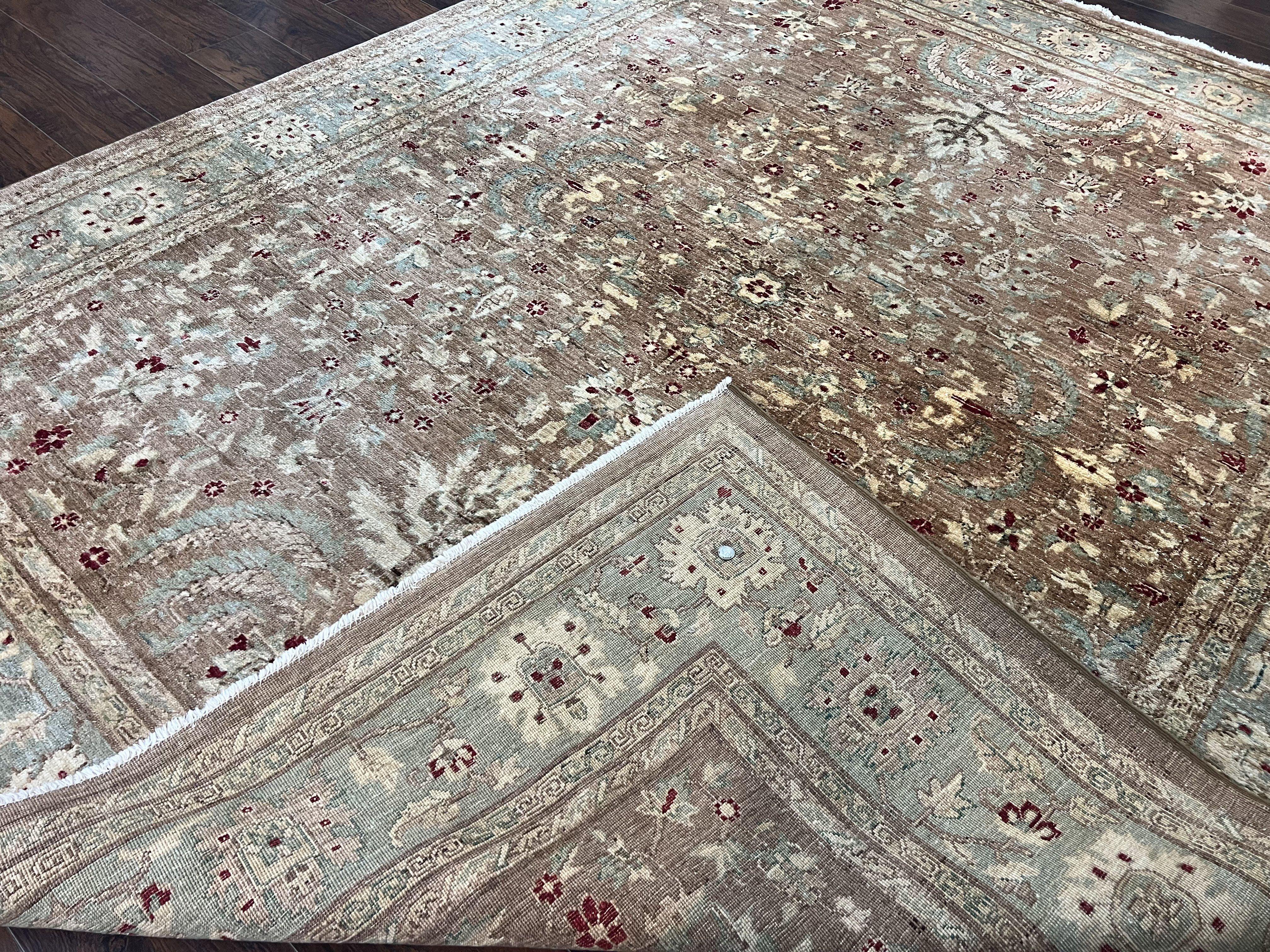 Pakistani Peshawar Rug 8x10, Handmade Pak Persian Oriental Carpet, Wool, Floral Allover - Jewel Rugs