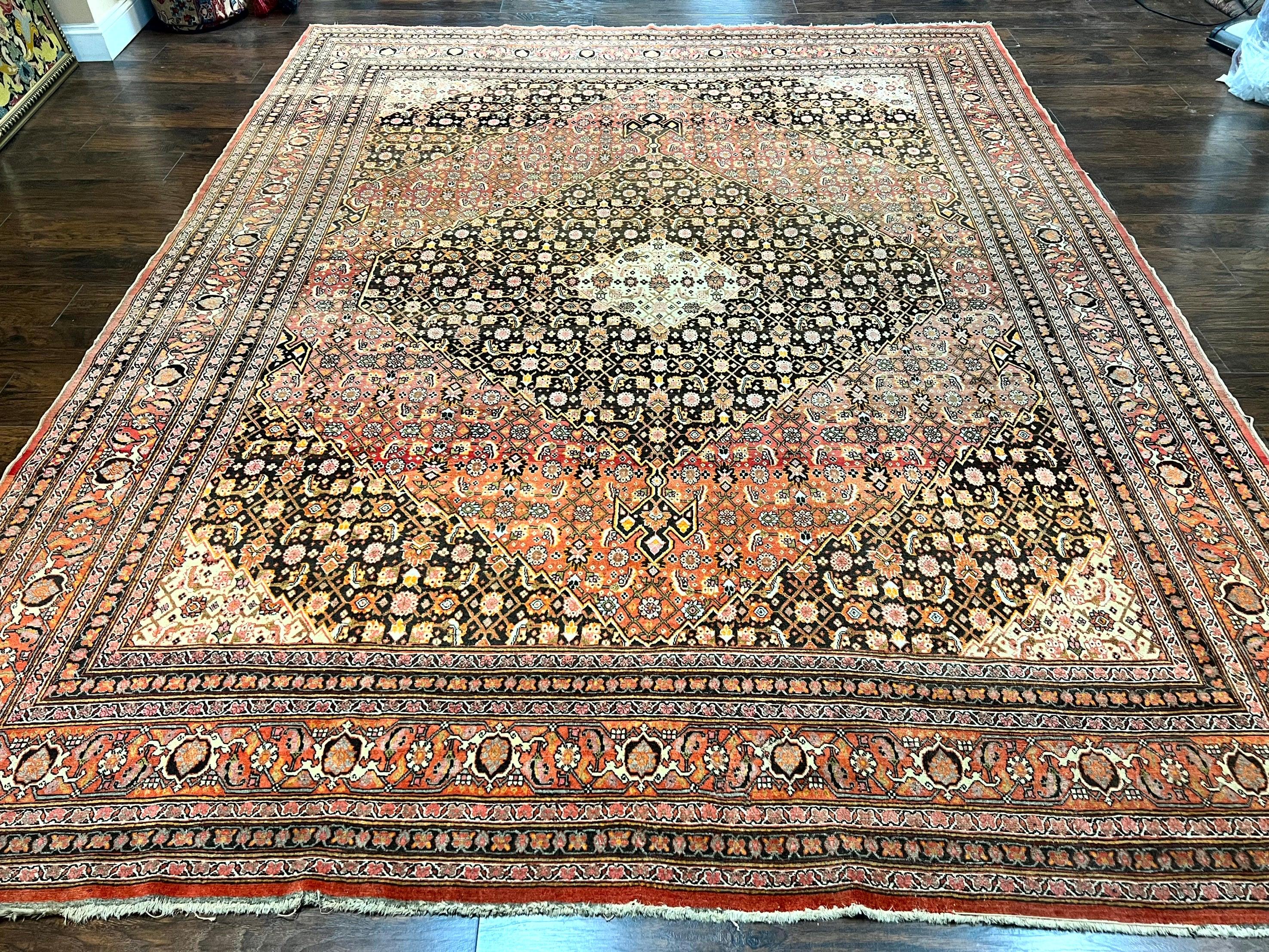 Rare Antique Persian Tabriz Rug 9x12, Red, Handmade, Wool - Jewel Rugs