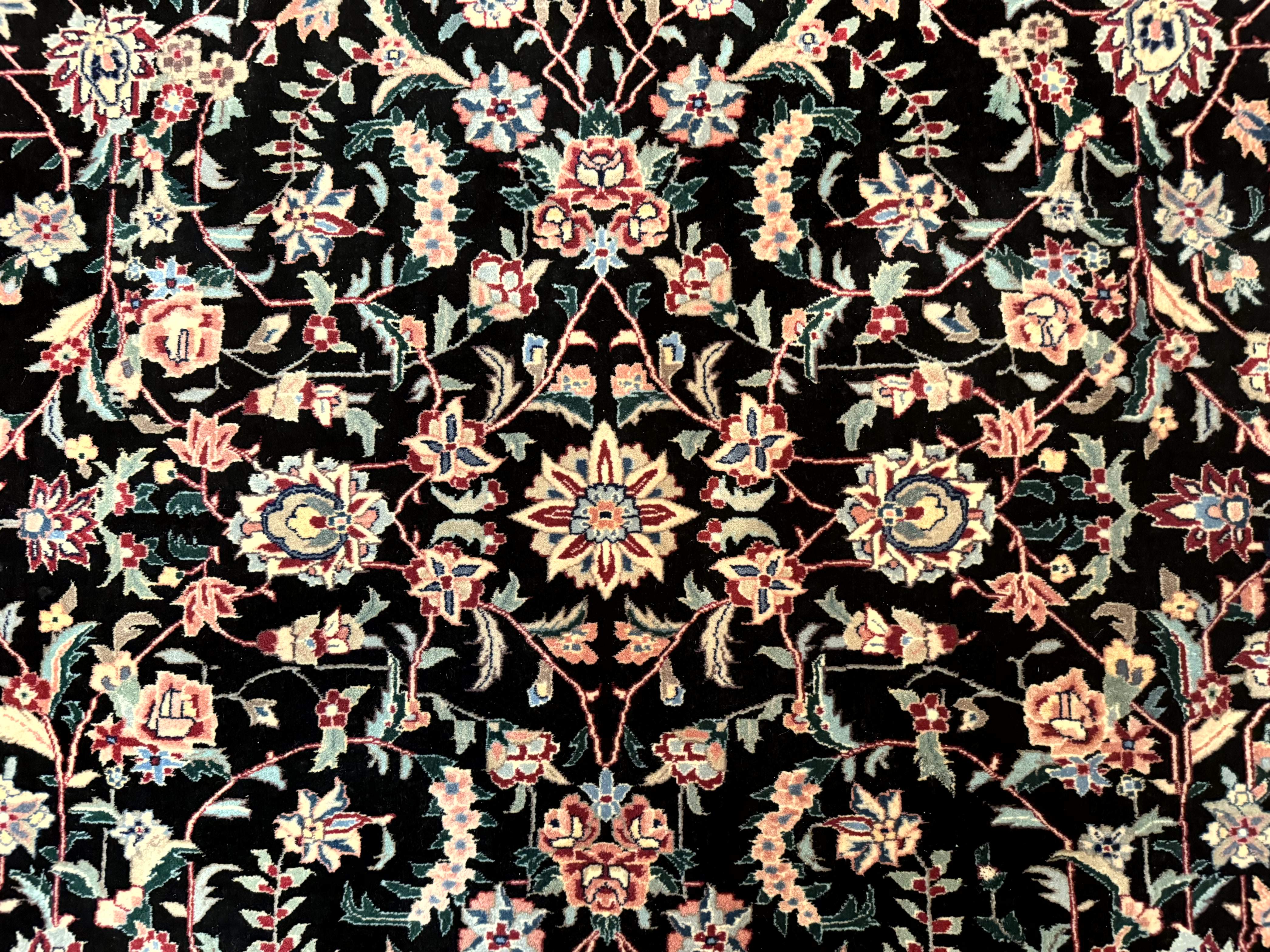 Large Sino Persian Rug 10x15, Floral Allover, Hand Knotted Wool Carpet, Fine - Jewel Rugs