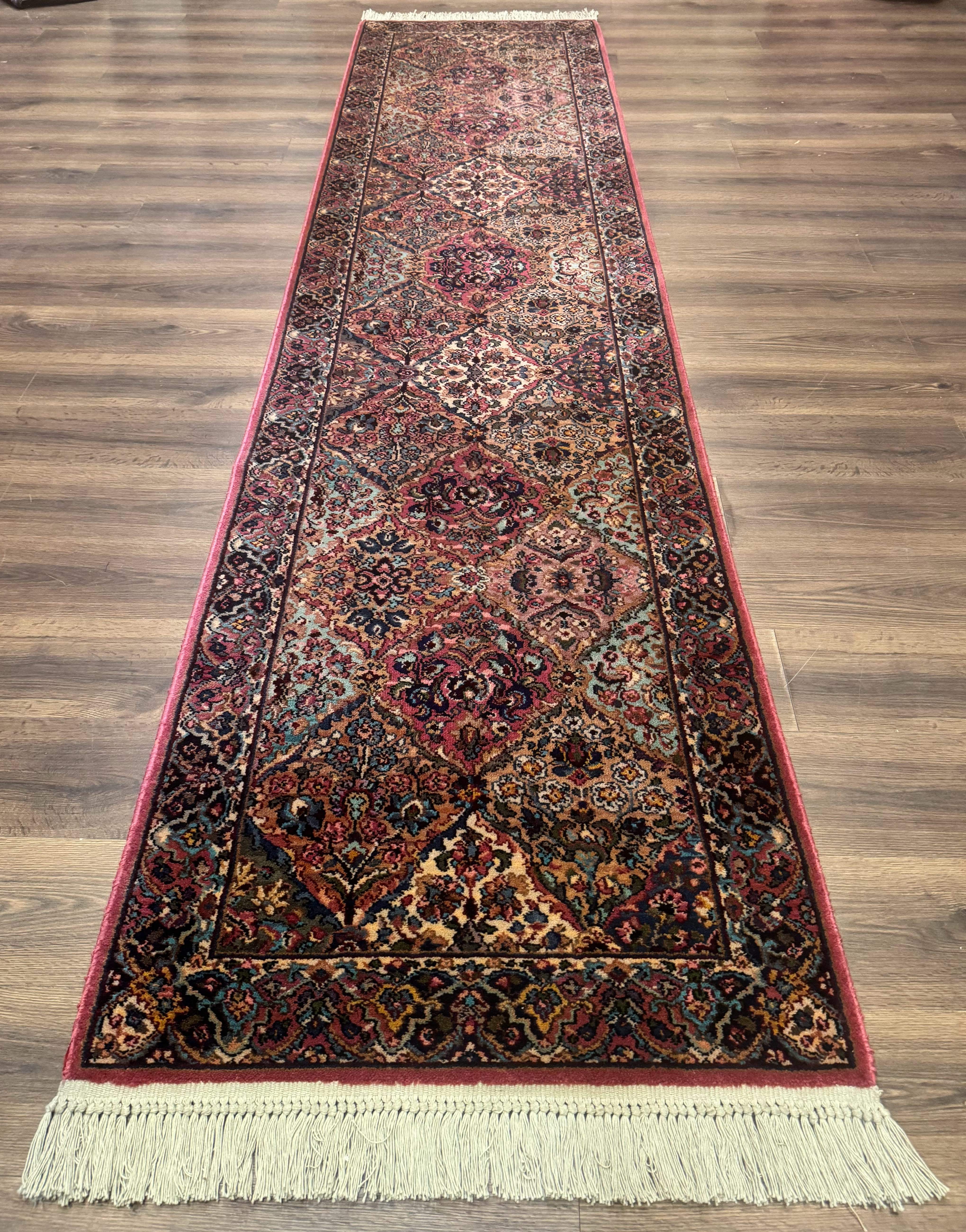 Karastan Runner Rug 3x12 Multicolor Panel Kirman #717, Wool Hallway Rug 3 x 12 - Jewel Rugs