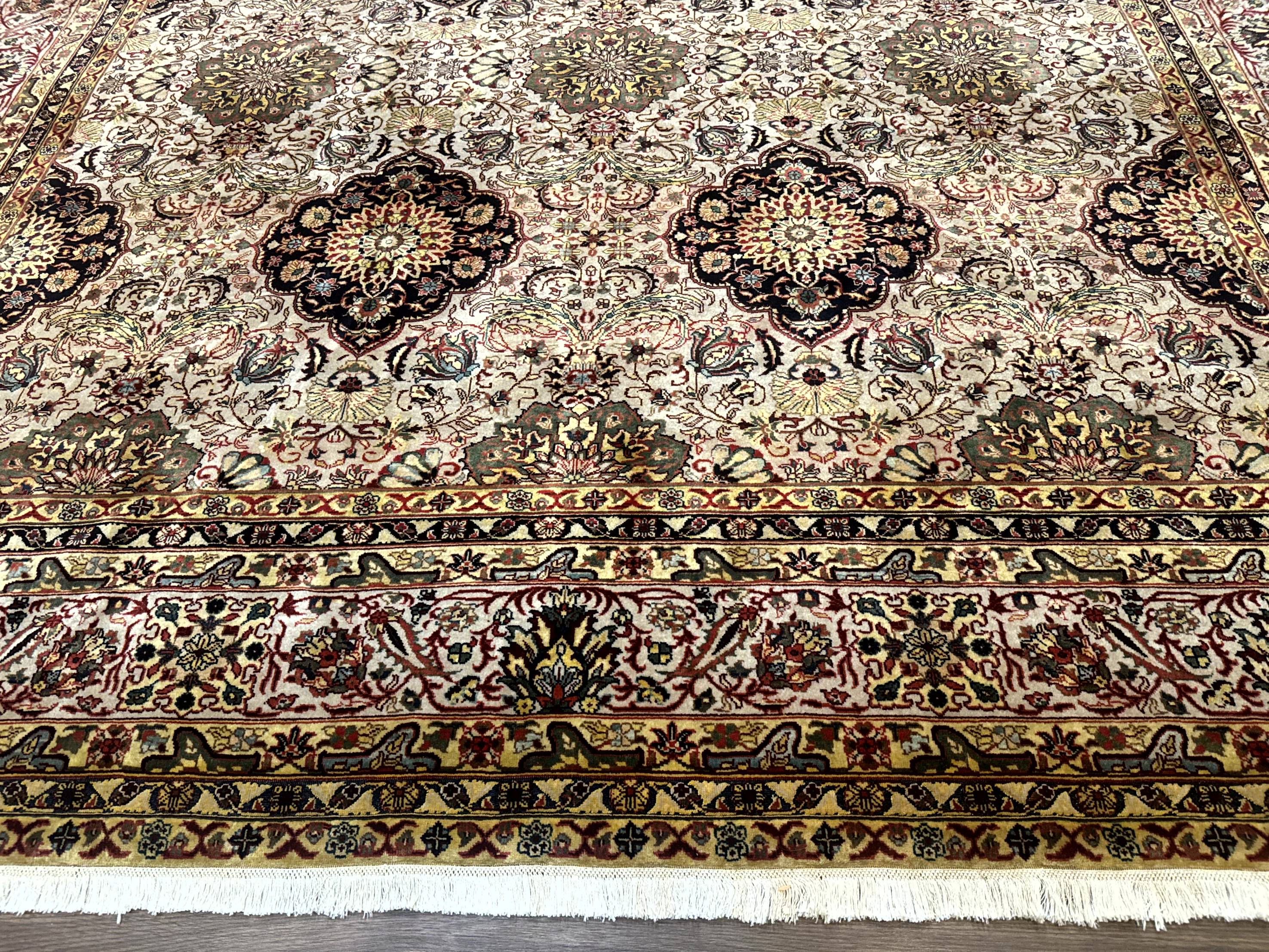Indian Agra Rug 9x12, Fine Oriental Carpet - Jewel Rugs