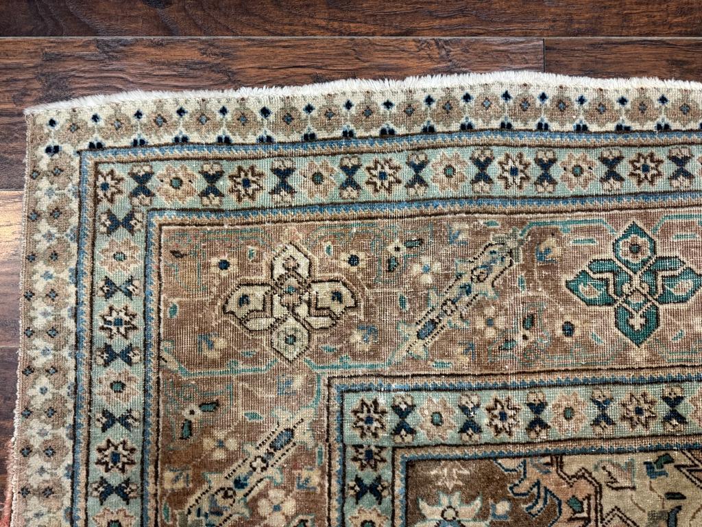 Antique Persian Tabriz Rug 8x11, Unique Colors and Design - Jewel Rugs
