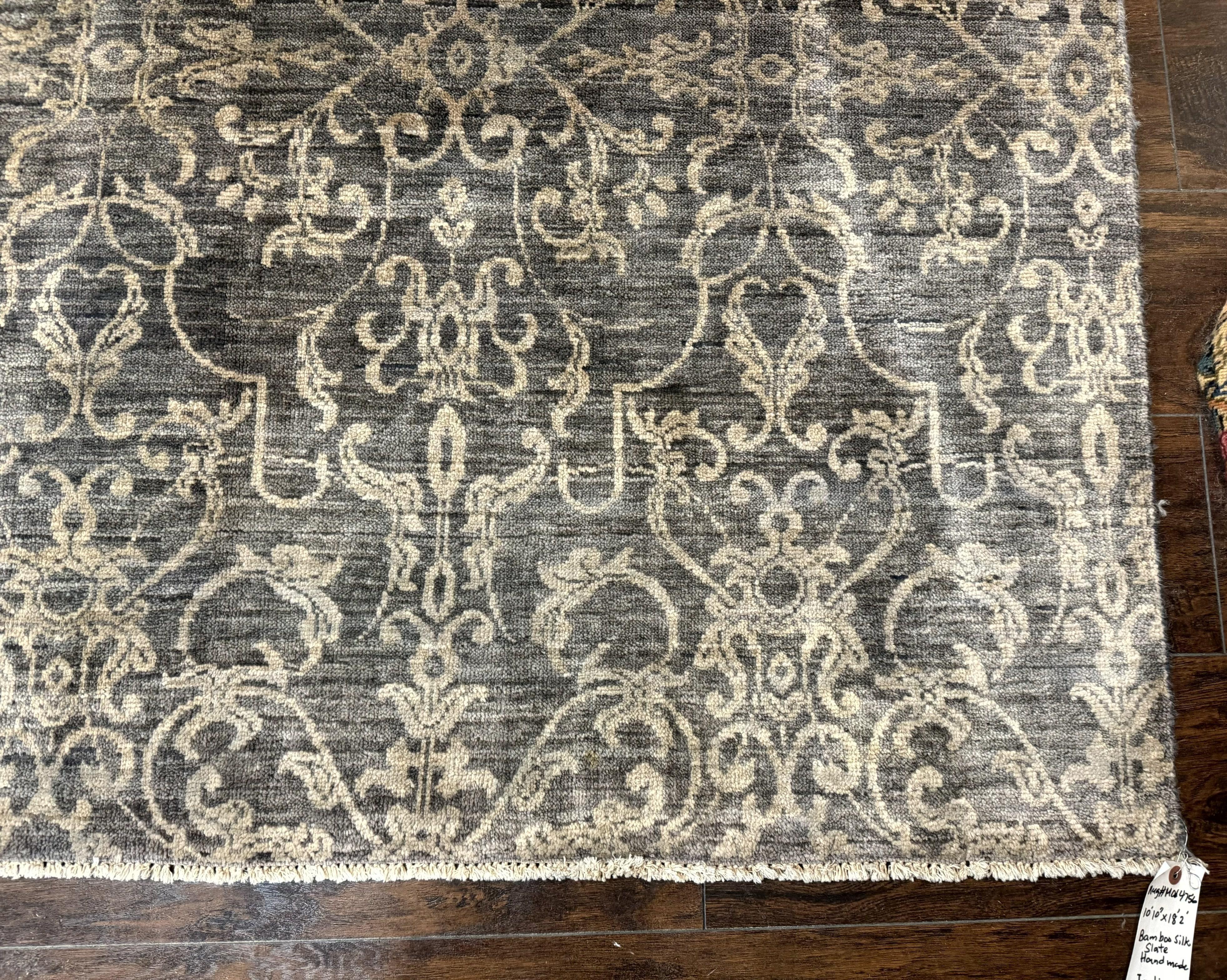 Large Palace Sized Indian Rug 11x18, Handmade Area Rug, Modern Contemporary - Jewel Rugs