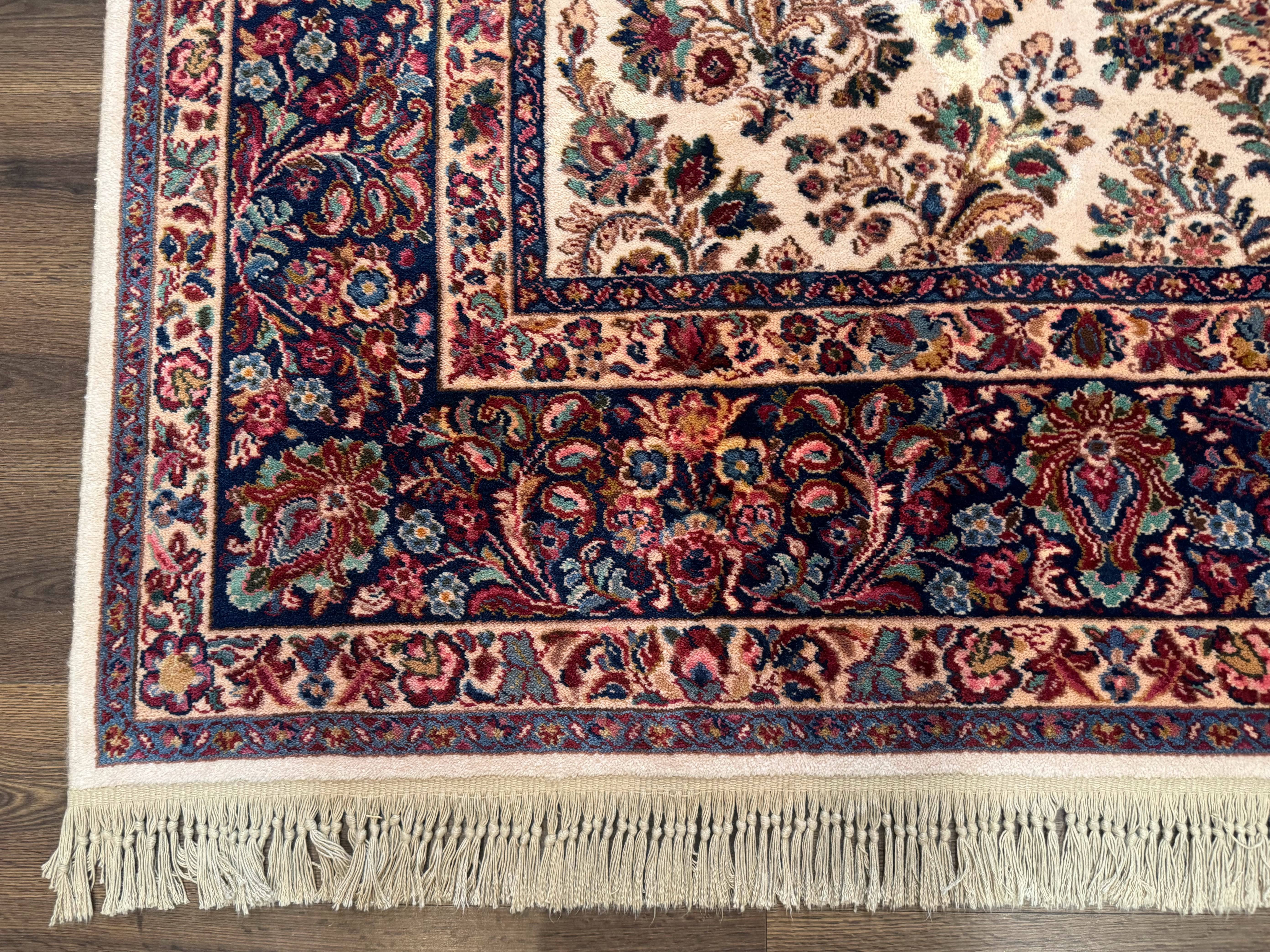 Karastan Rug 8.8 x 10.6 Ivory Sarouk #700/760, Wool Discontinued Original 700 Series - Jewel Rugs