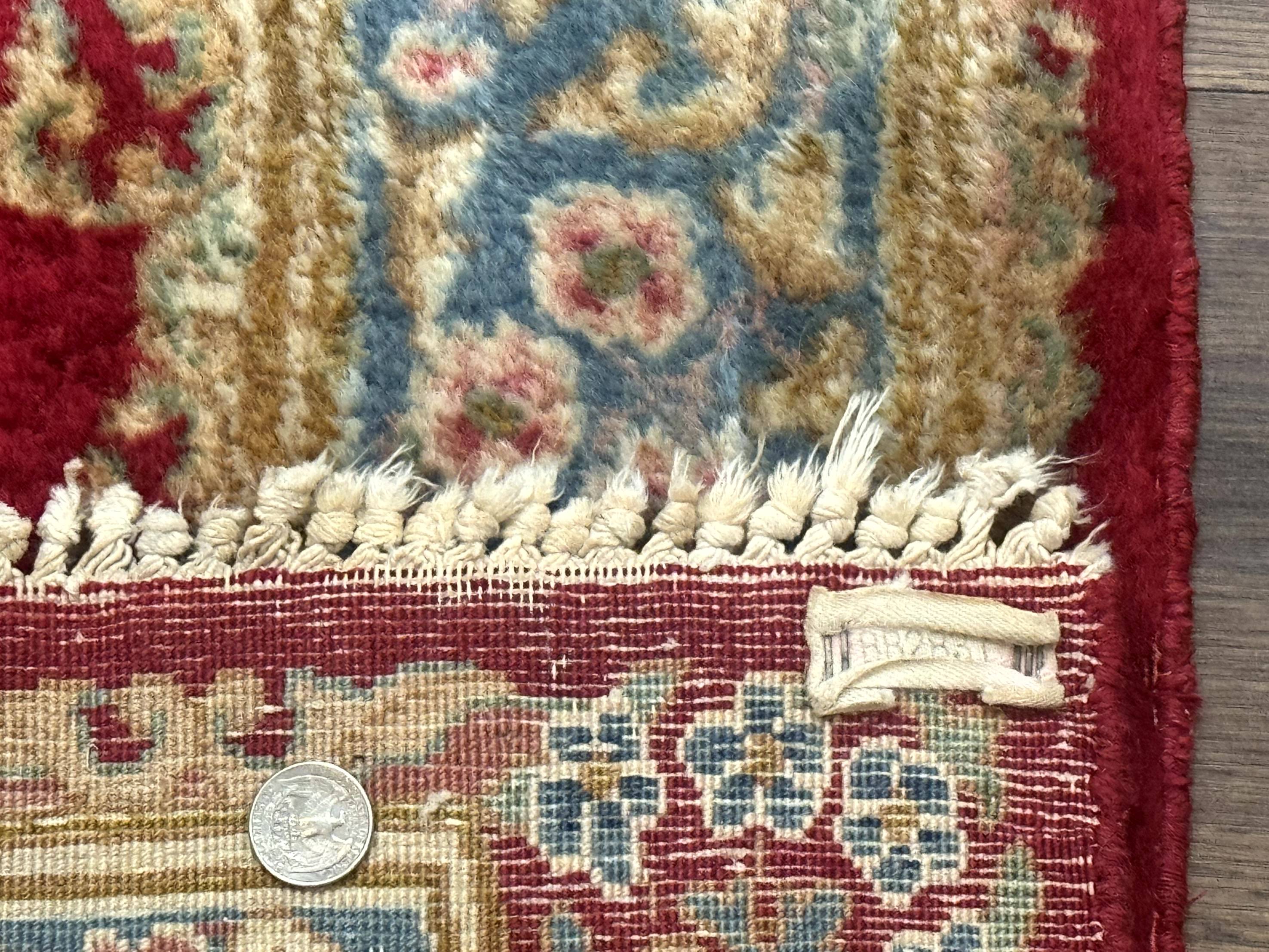 Red Persian Kerman Rug 3x5, Semi Open Field, Handmade - Jewel Rugs