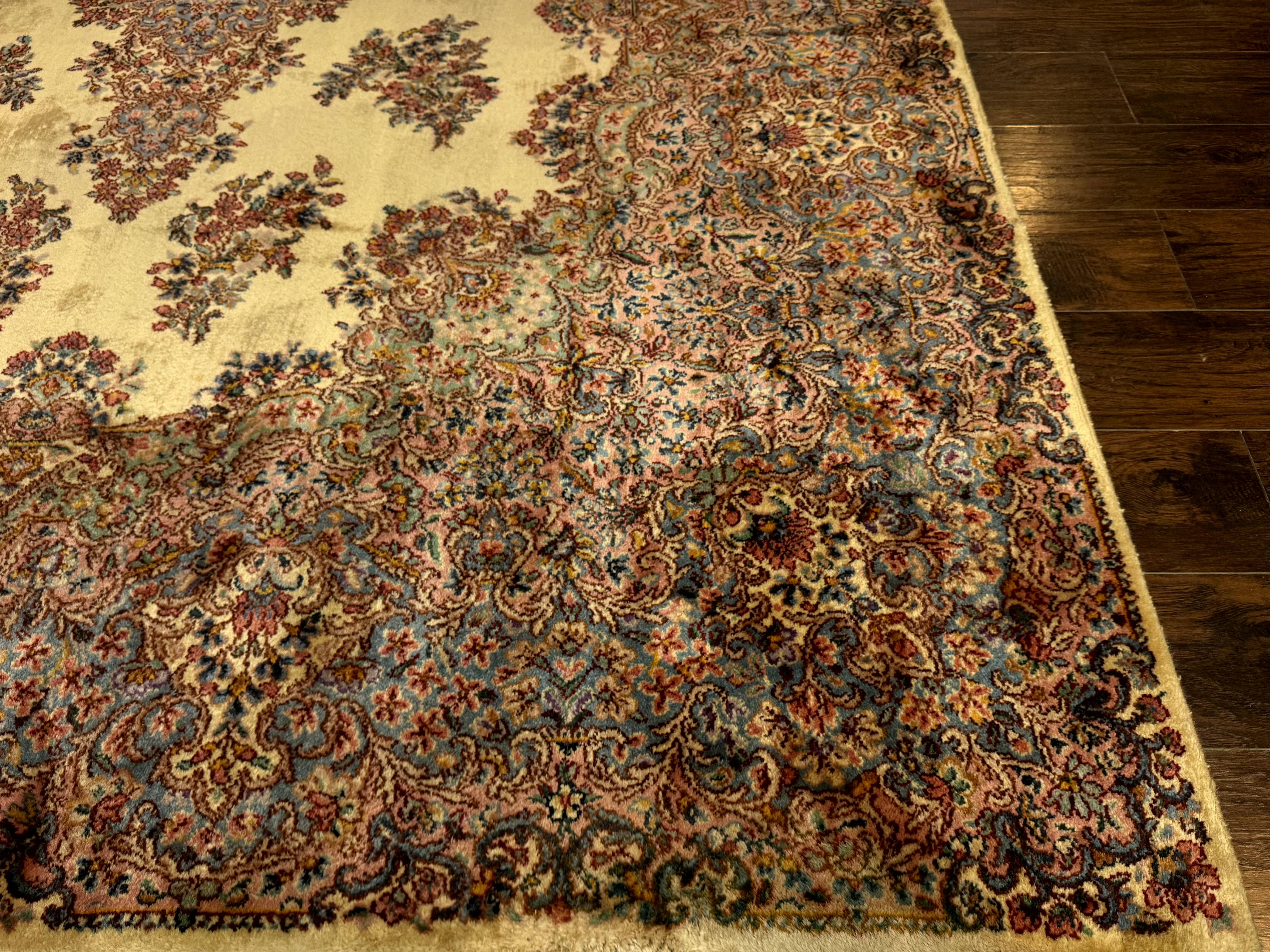 Karastan Kirman Rug #781, Antique Karastan Oriental Carpet 8.8 x 12, Wool Area Rug, Original Collection 700 Series, Rare Discontinued - Jewel Rugs