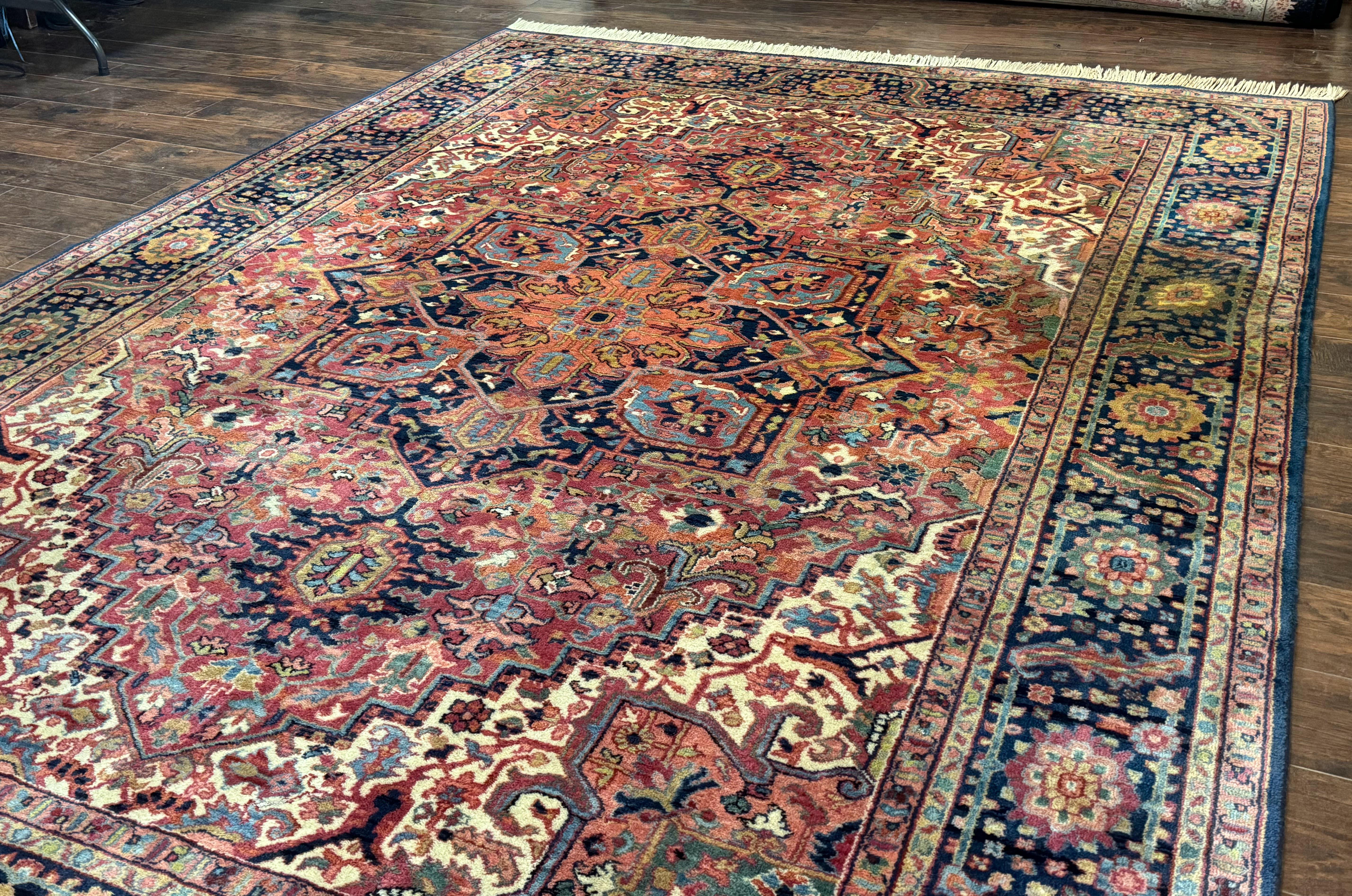 Karastan Heriz Rug 8.8 x 12, Vintage Karastan Wool Carpet, Heriz Pattern #726, Hard to Find Original 700 Series, Heriz Serapi Area Rug - Jewel Rugs