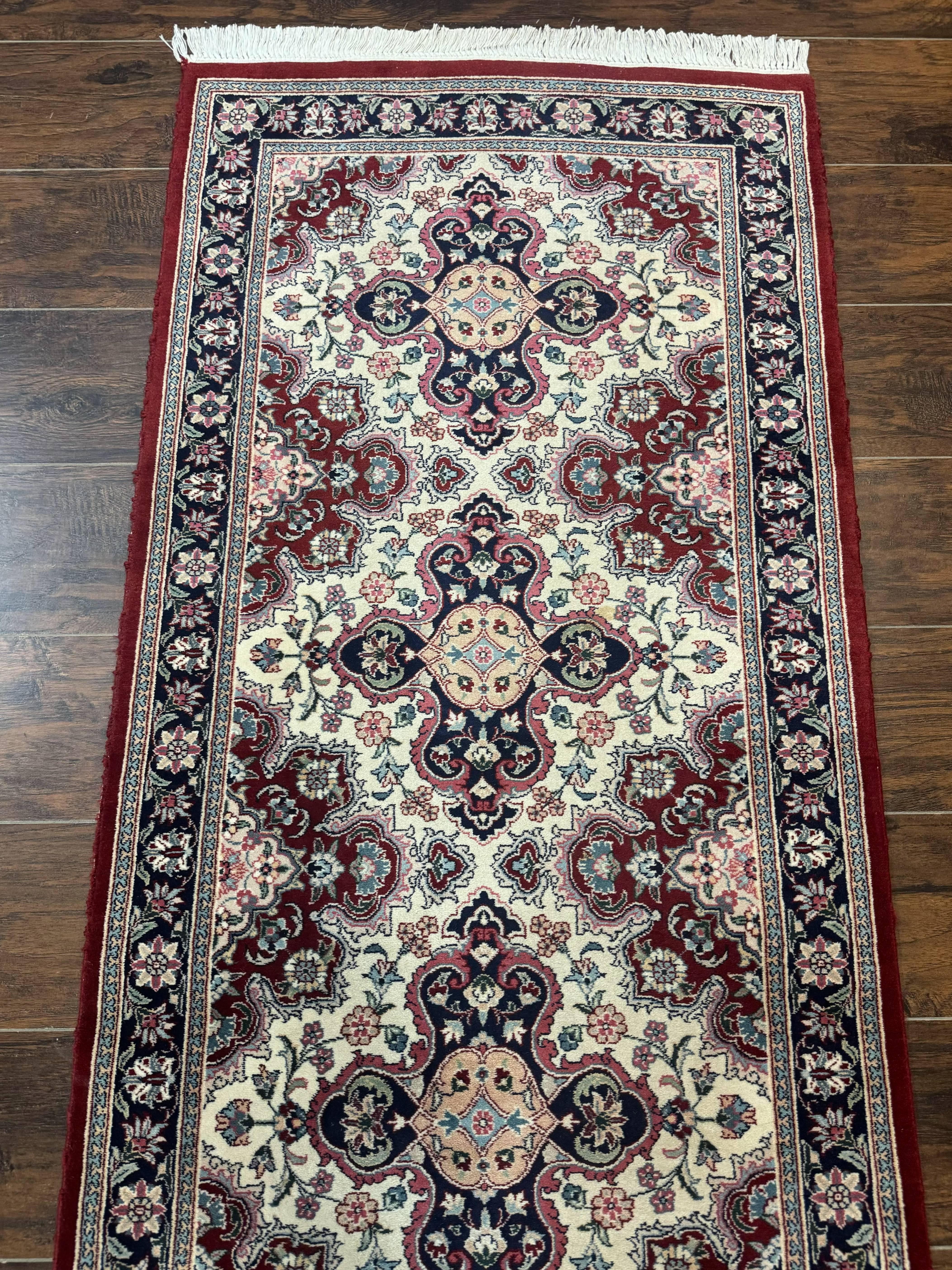 Sino Persian Runner Rug 2.7 x 8, Floral, Handmade, 250 KPSI - Jewel Rugs