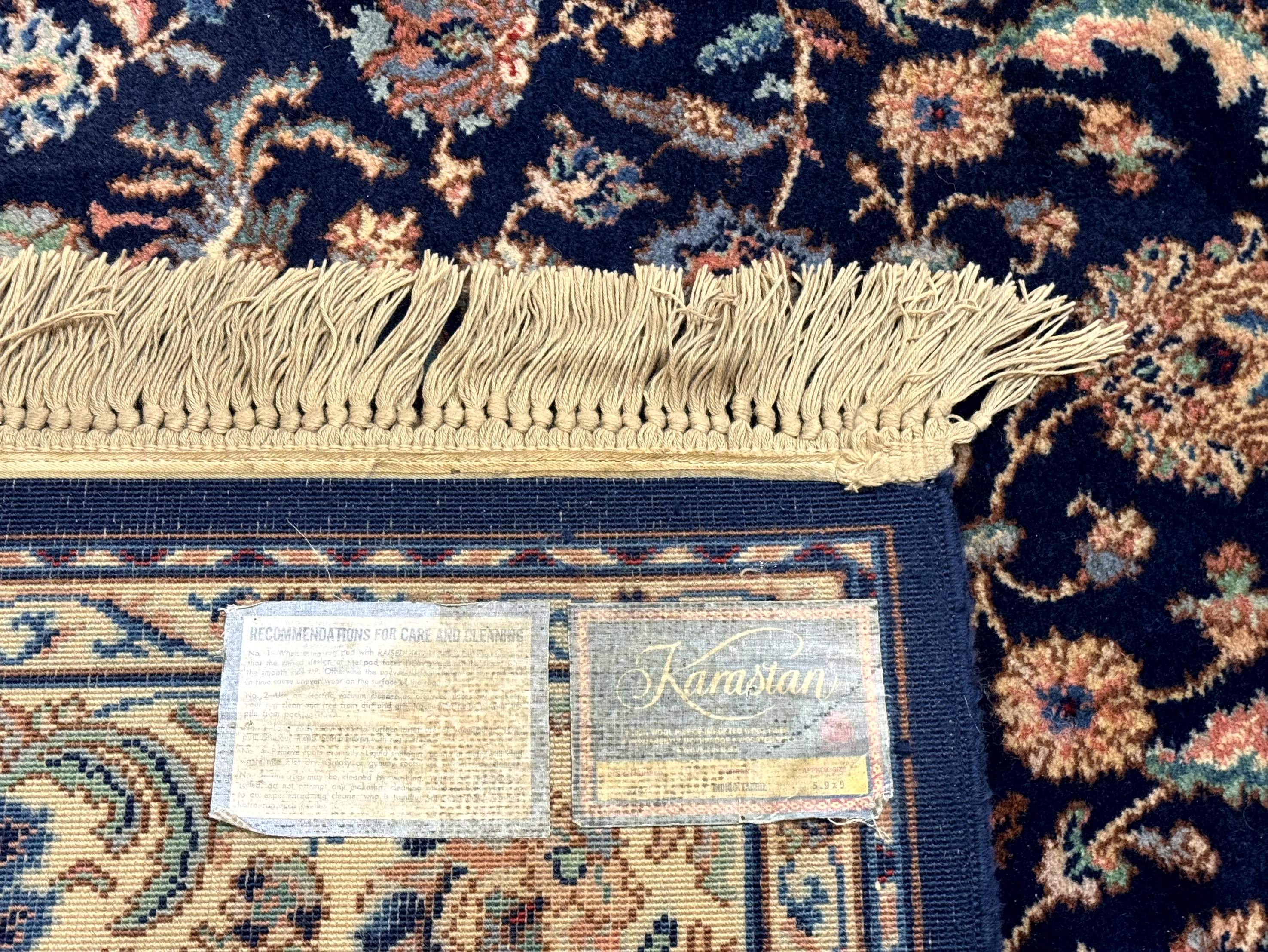 Karastan Rug #747, Indigo Ta'briz 5.9 x 9 - Jewel Rugs