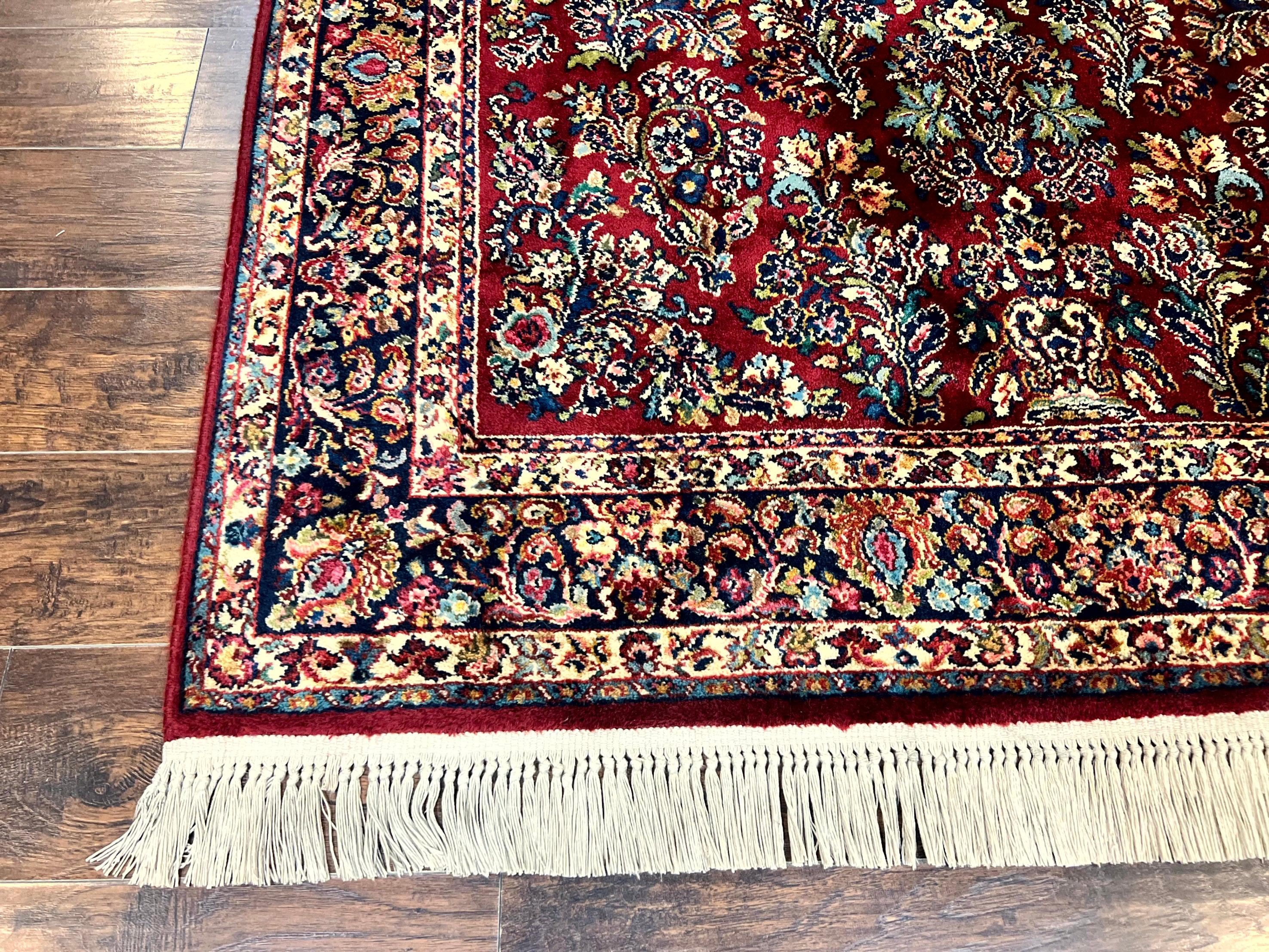 Karastan Rug 5.9 x 9 Red Sarouk Rug #785, Karastan Wool Rug, Karastan Carpet, Original 700 Series Vintage Karastan Oriental Rug Discontinued - Jewel Rugs