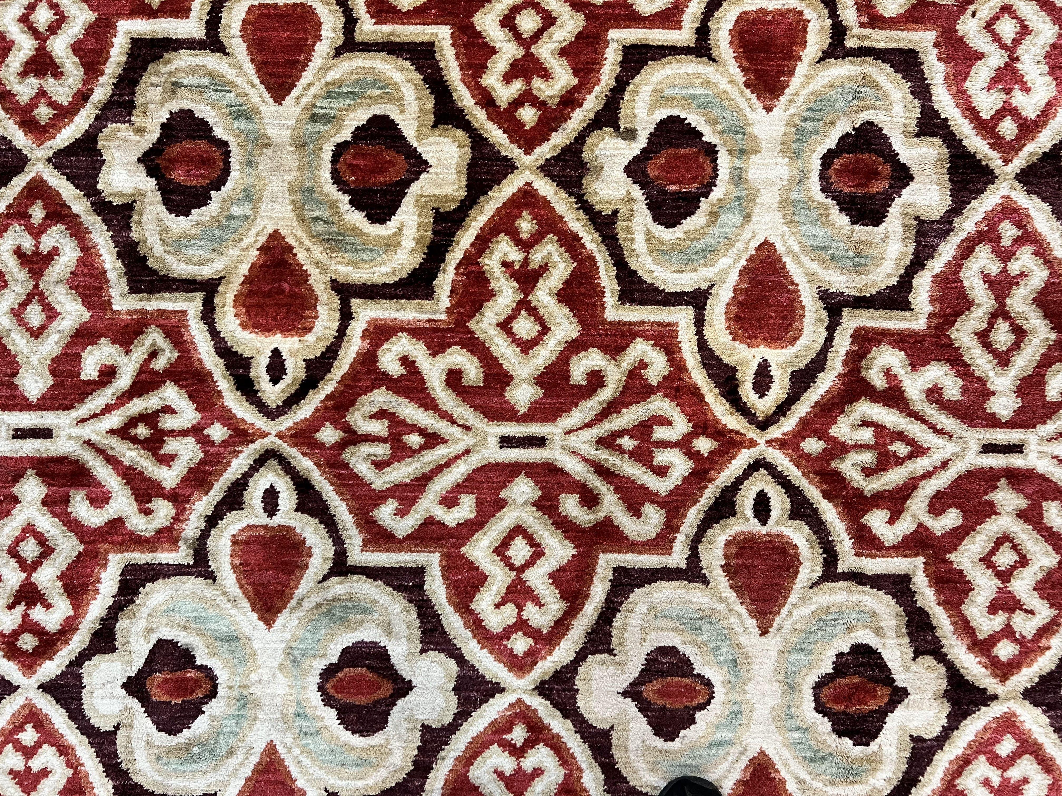 Portuguese Rug 9x12, Vintage Carpet, Handmade Wool Rug - Jewel Rugs
