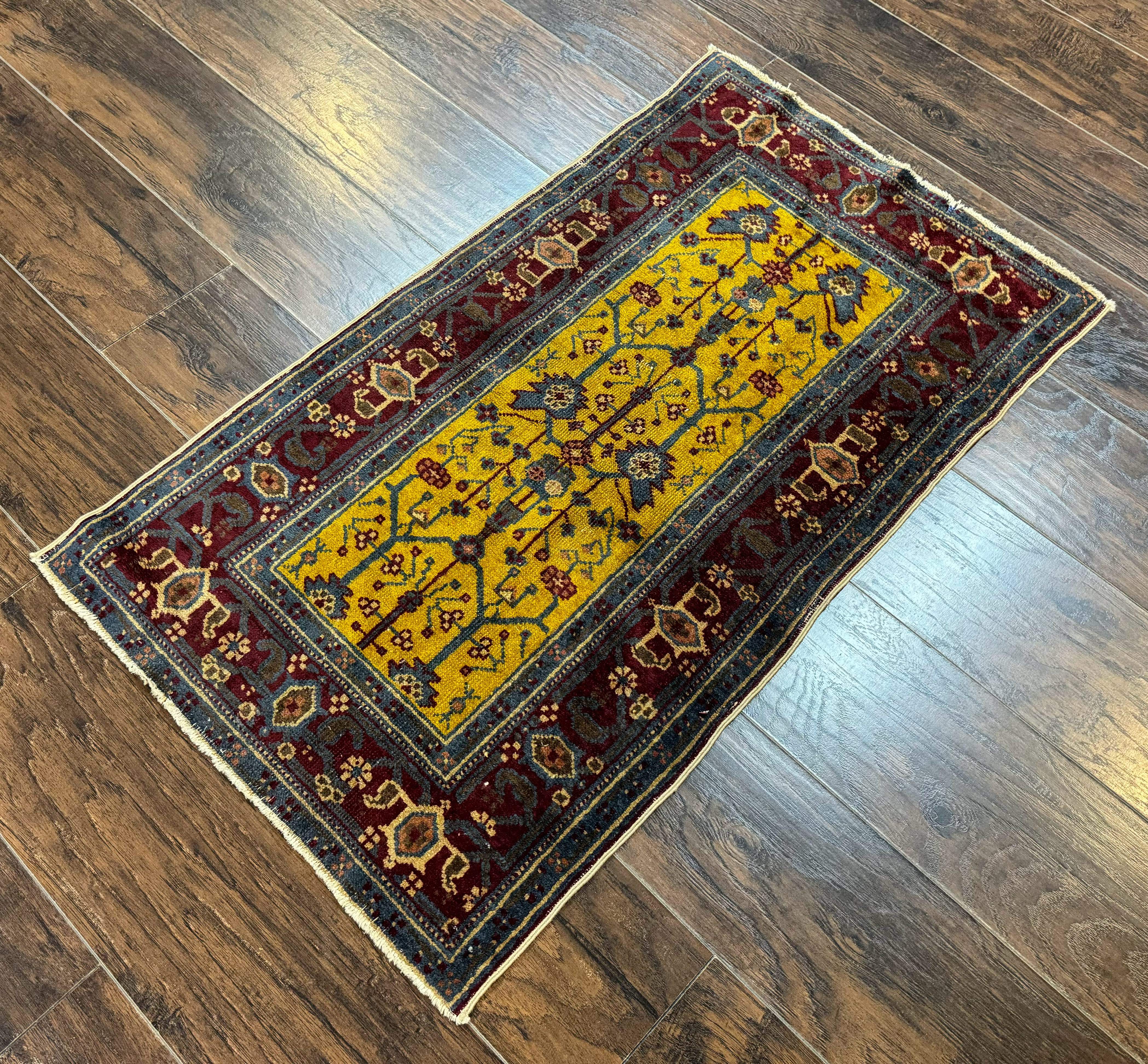 Indian Agra Rug 2x4 – Hand-Knotted Wool Antique Carpet - Jewel Rugs