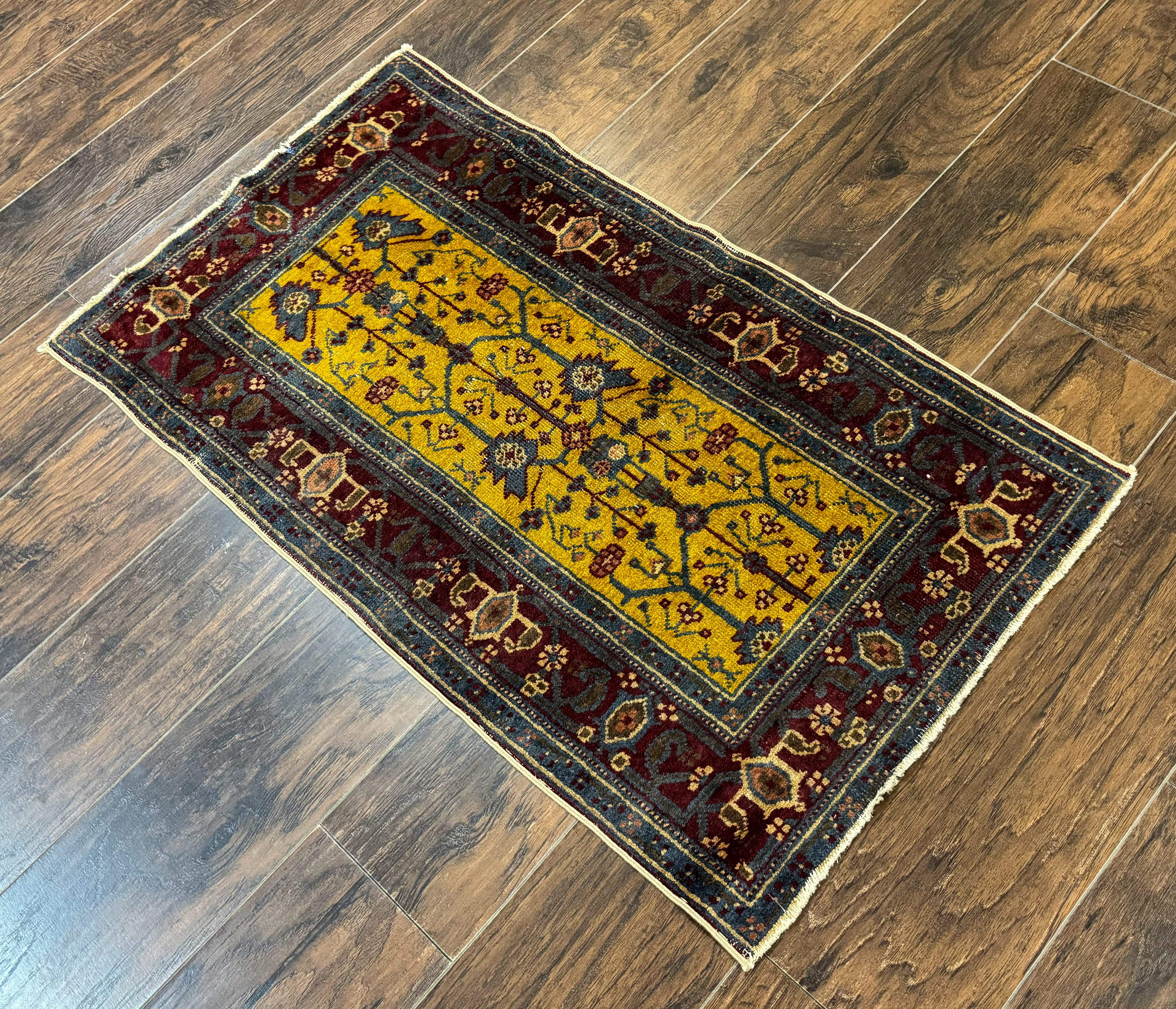 Indian Agra Rug 2x4 – Hand-Knotted Wool Antique Carpet - Jewel Rugs