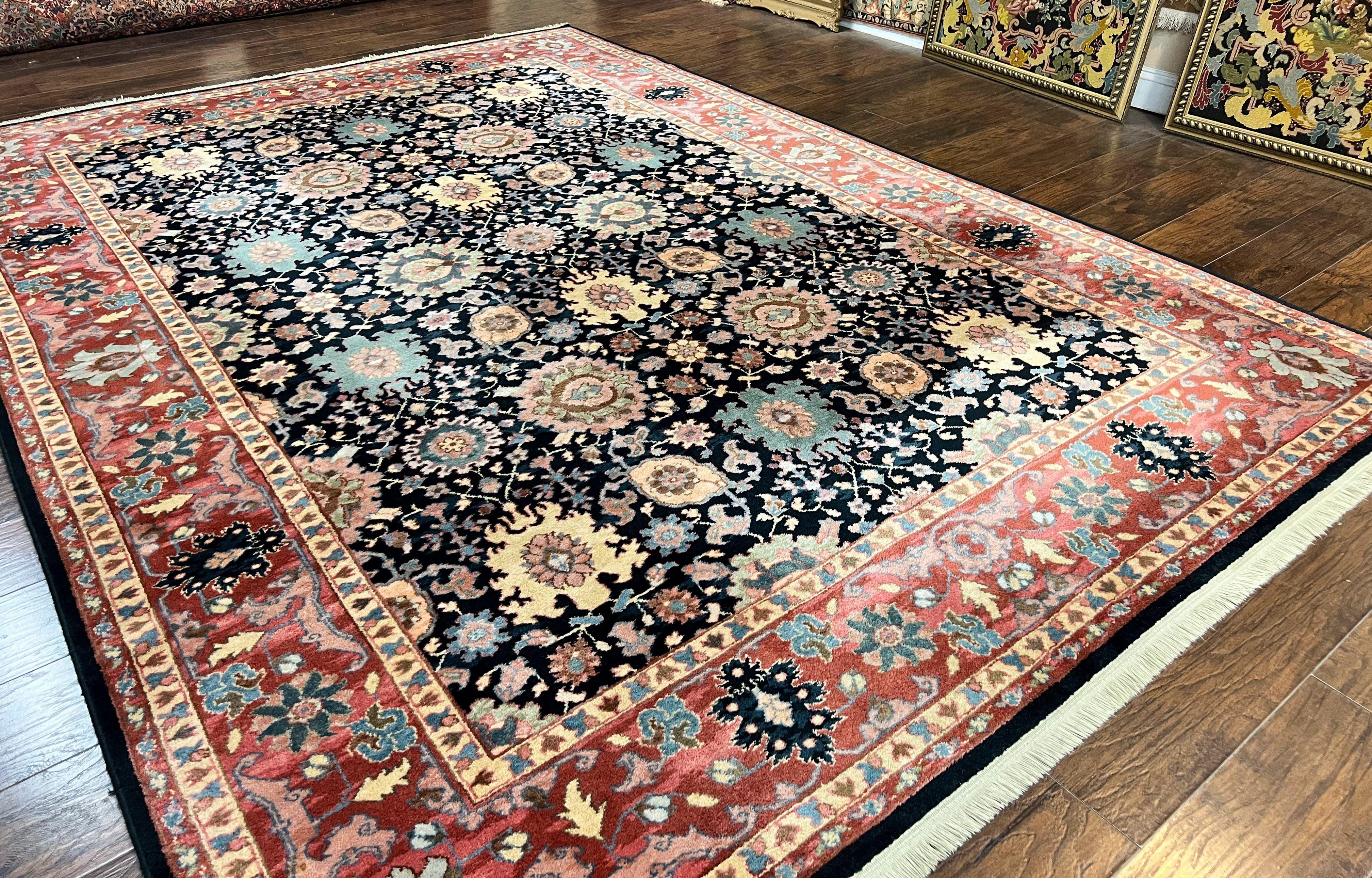 Karastan Rug 8 x 11.7, Karastan Williamsburg Kurdish Pattern 559, Wool Pile Vintage Karastan Carpet, Discontinued, Room SIzed Area Rug - Jewel Rugs