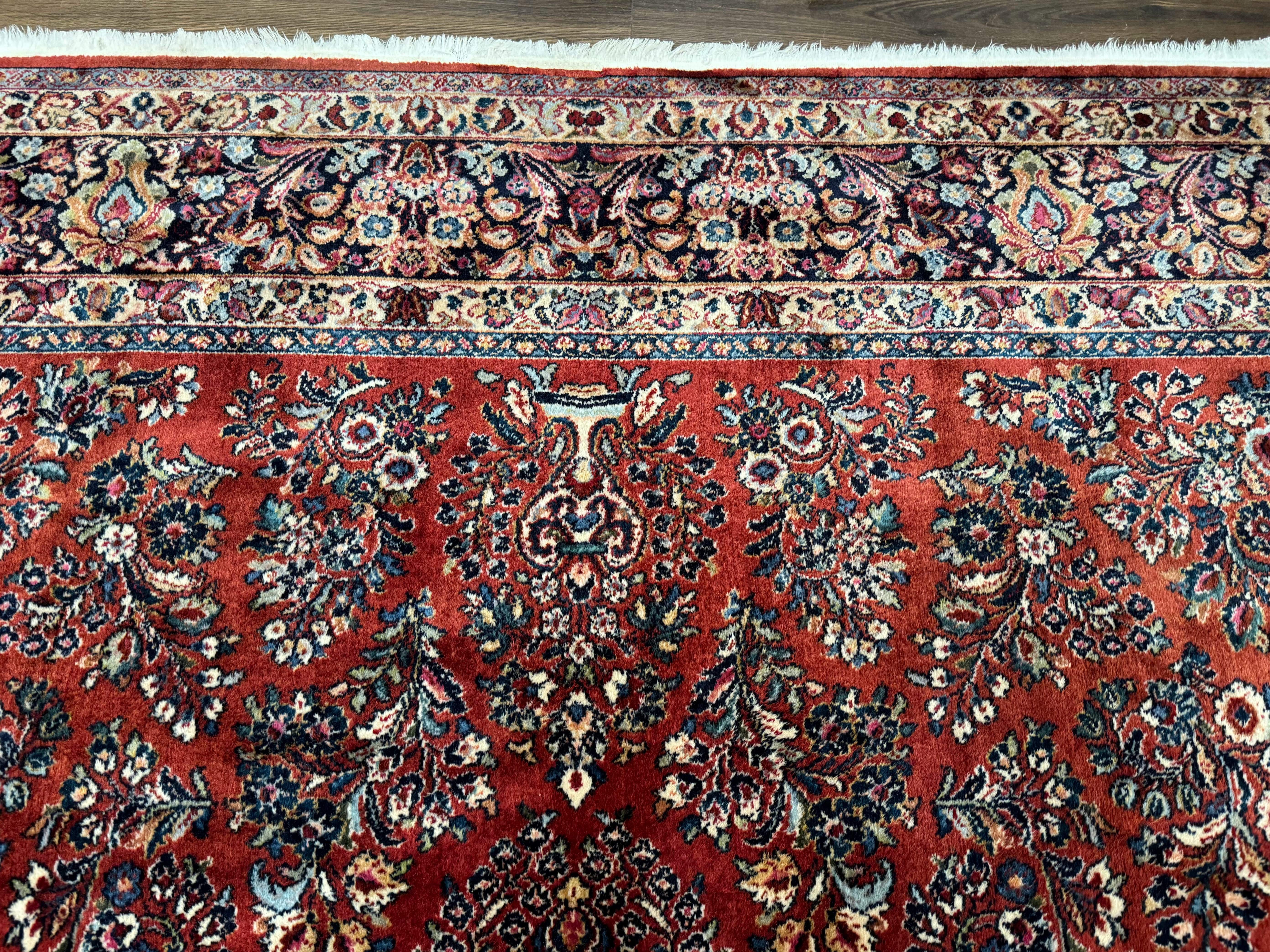 10x18 Karastan Sarouk Rug #785, Wool Large Palace Sized Vintage Karastan Carpet - Jewel Rugs