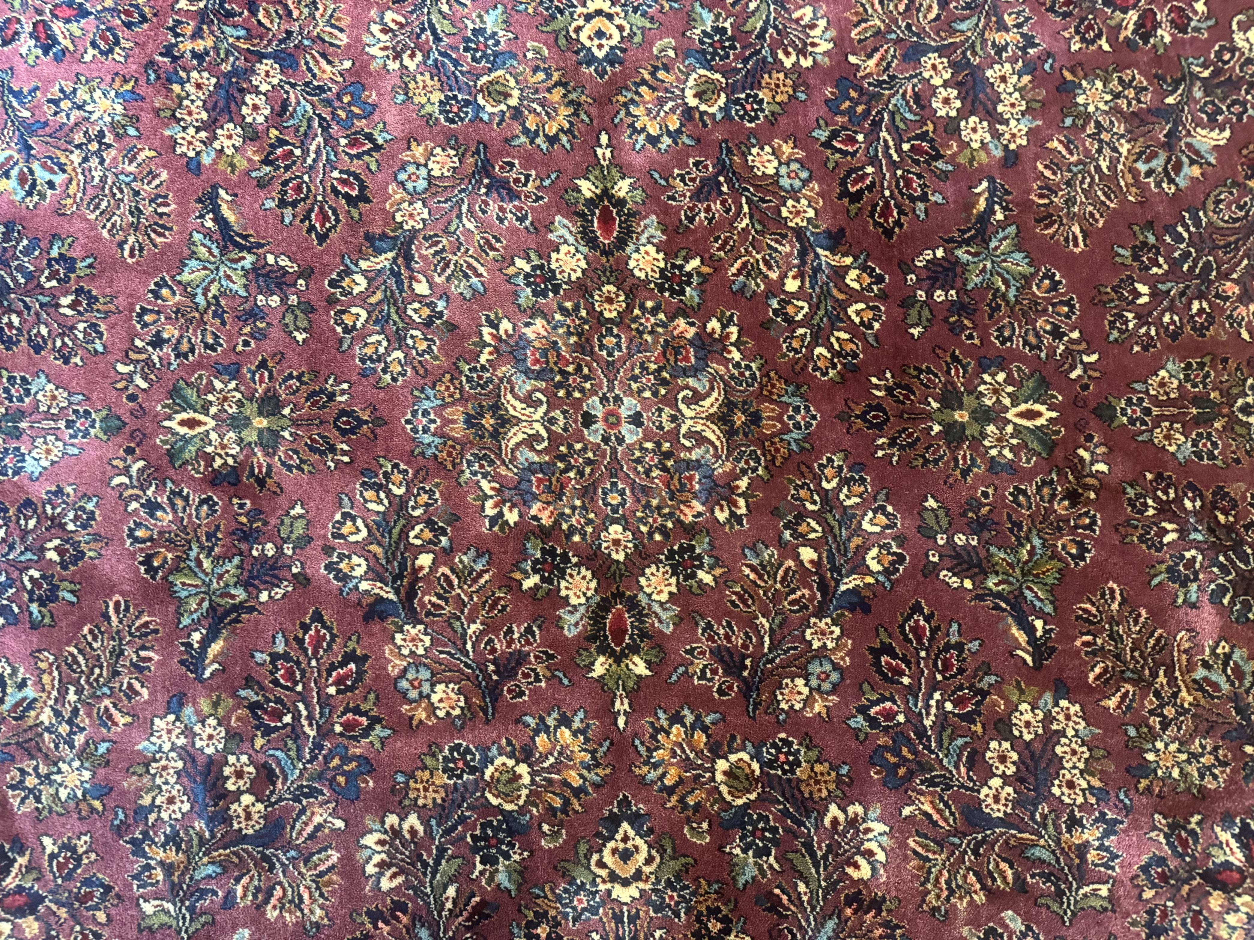 Karastan Rug 8.8 x 12 Sarouk #785, Original 700 Series, Wool Pile Karastan Carpet, Discontinued - Jewel Rugs