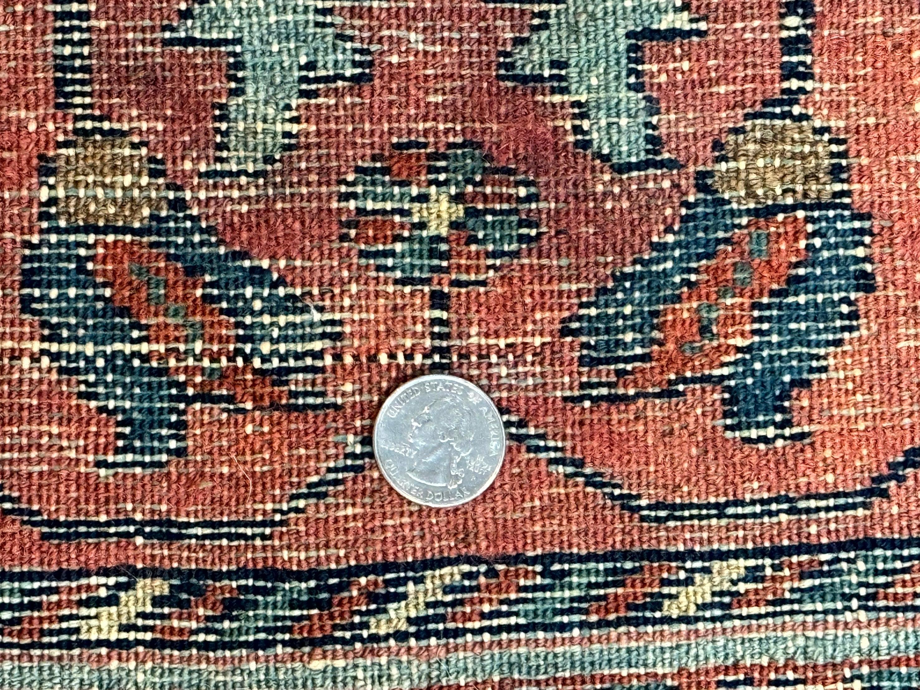 Antique Persian Small Rug 2x3, Persian Lilian Rug, Red - Jewel Rugs