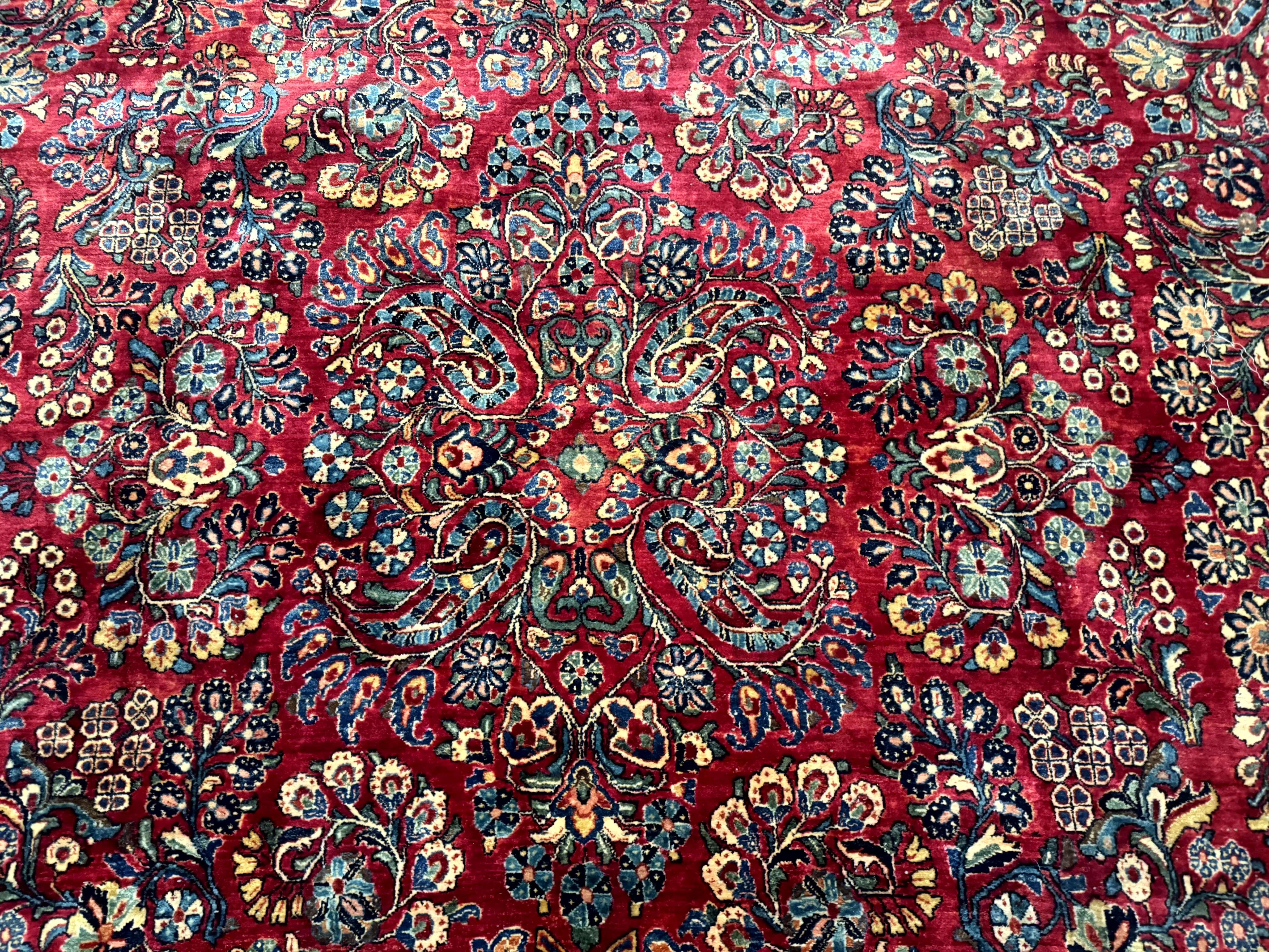 Palace Size Antique Persian Sarouk Rug 12x18 - Jewel Rugs
