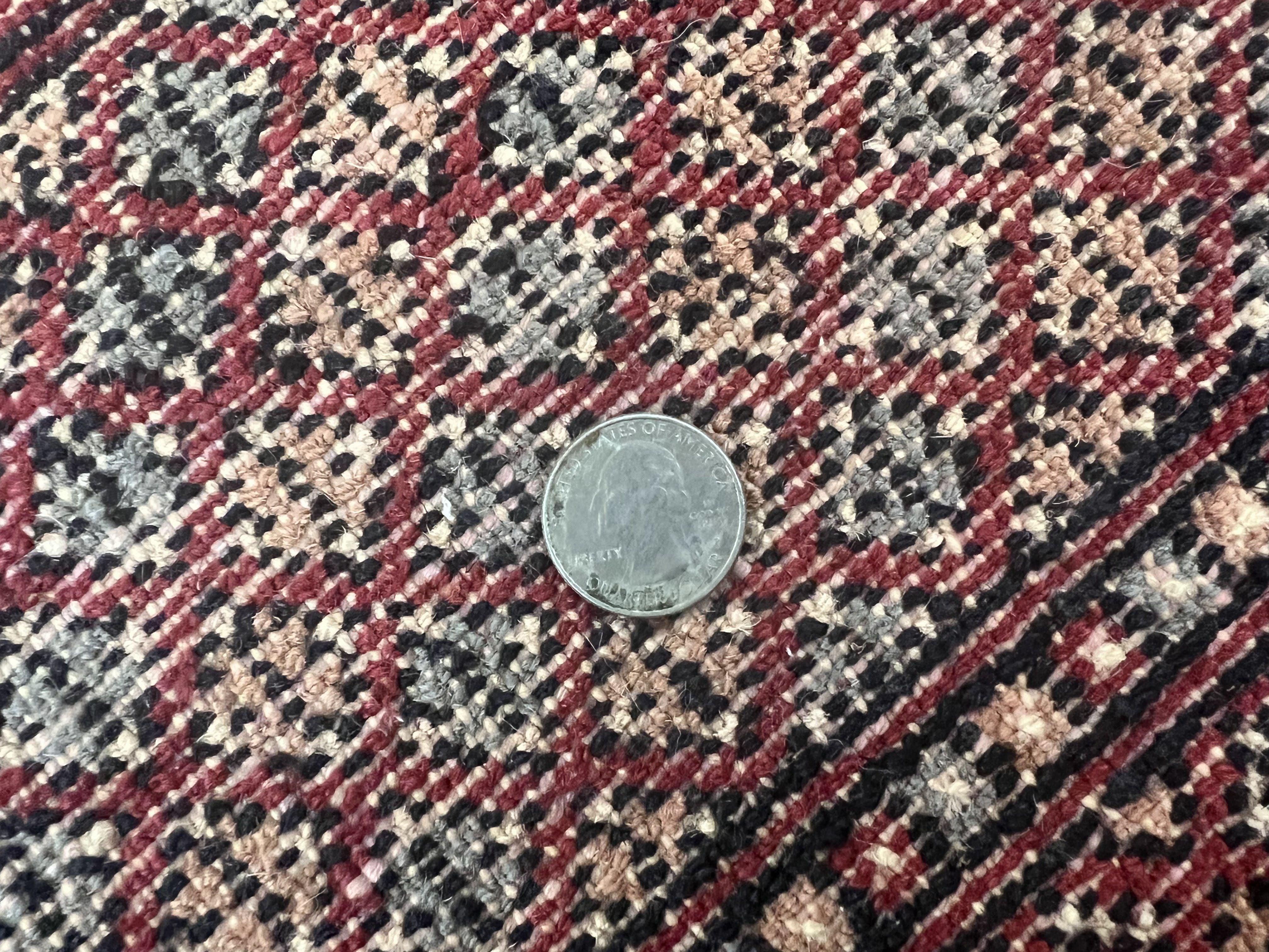 Turkoman Rug 8 x 11.6, Red Bokhara Pakistani Carpet, Wool Handmade Vintage Rug - Jewel Rugs