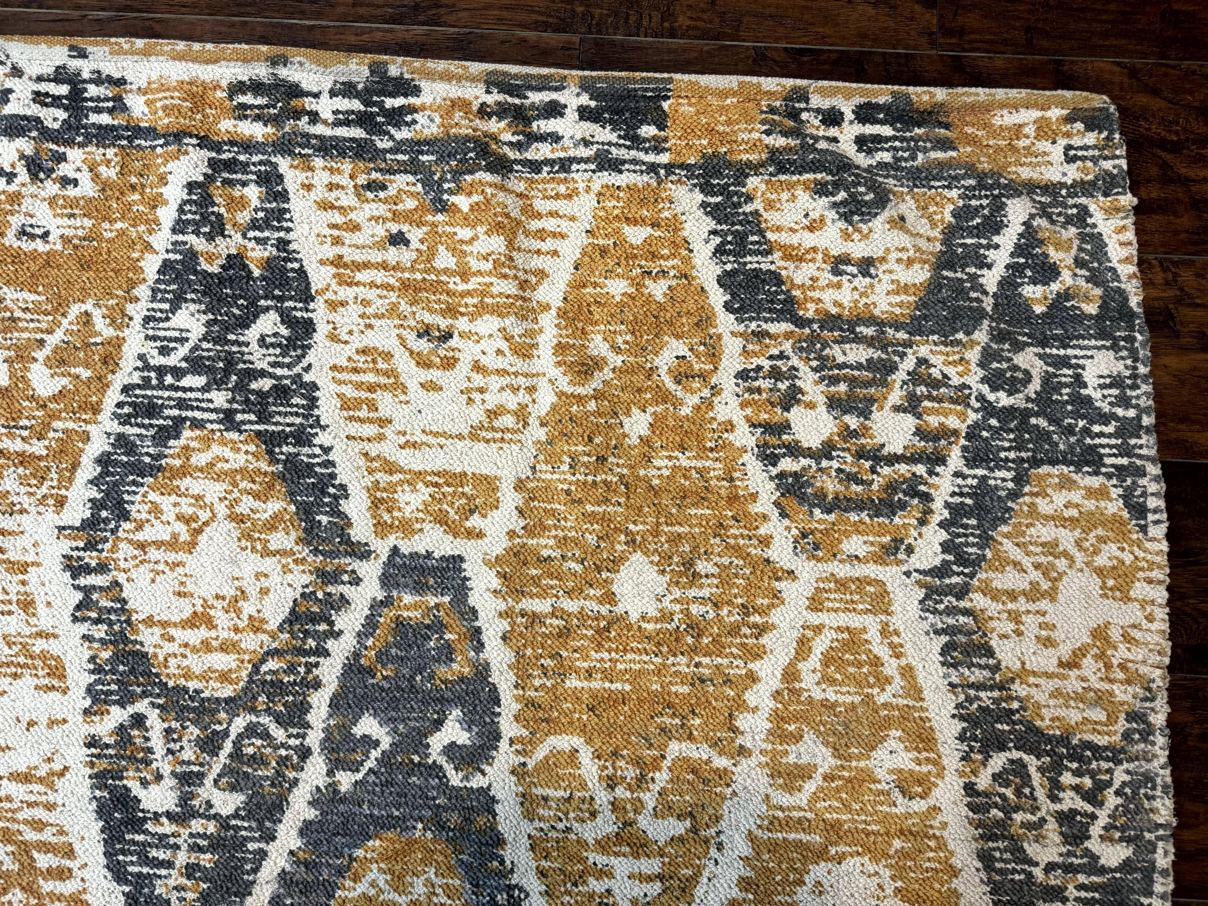 Handmade Contemporary Modern Indian Rug 8x10, Colorful - Jewel Rugs