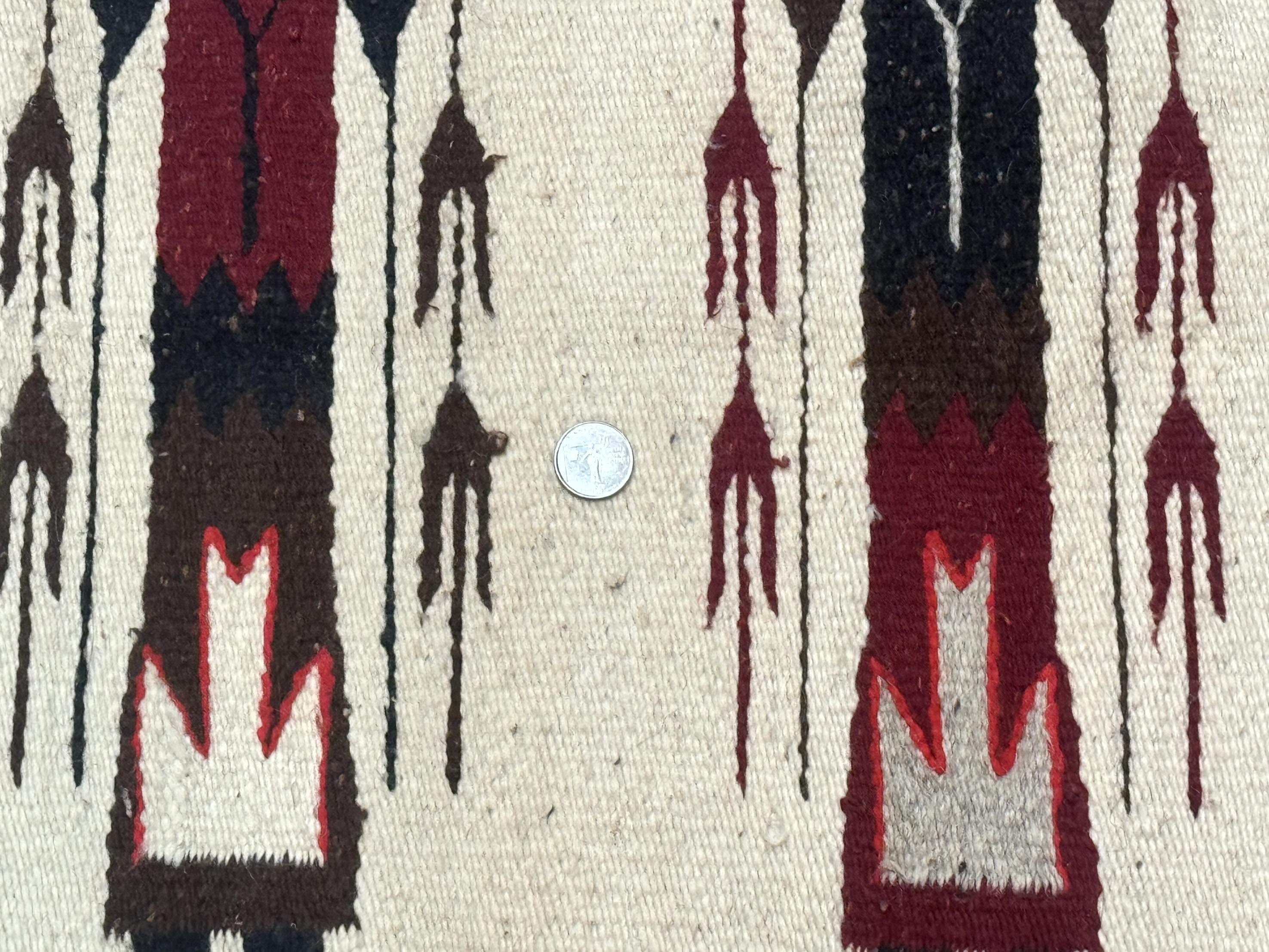 Navajo Rug 2.6 x 5, Human Pictorials, Native American, Wool, Hand Knotted - Jewel Rugs