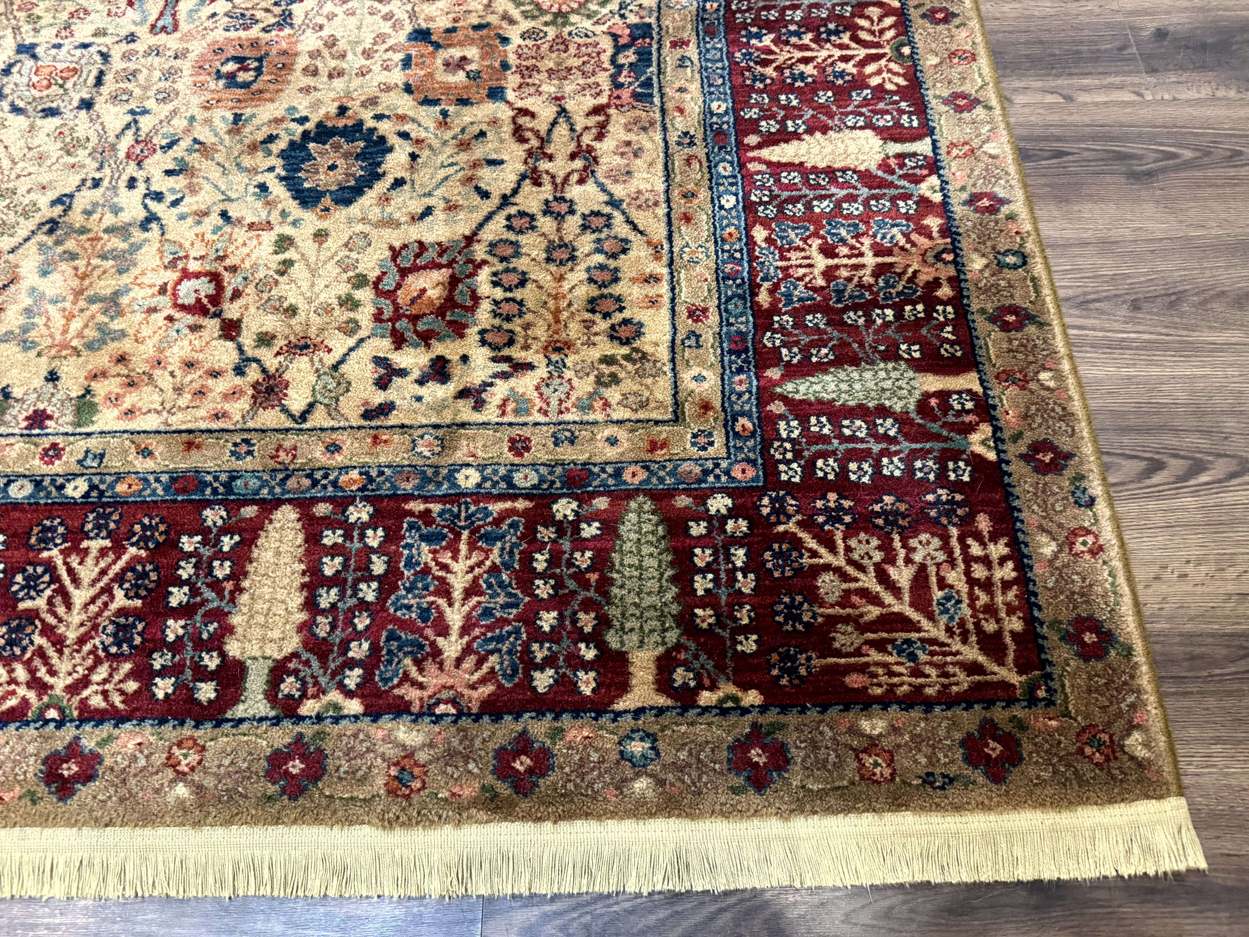 Karastan Rug 8.8 x 10 Samavar Teawash Persian Vase #900 - 901, Wool Vintage Discontinued - Jewel Rugs